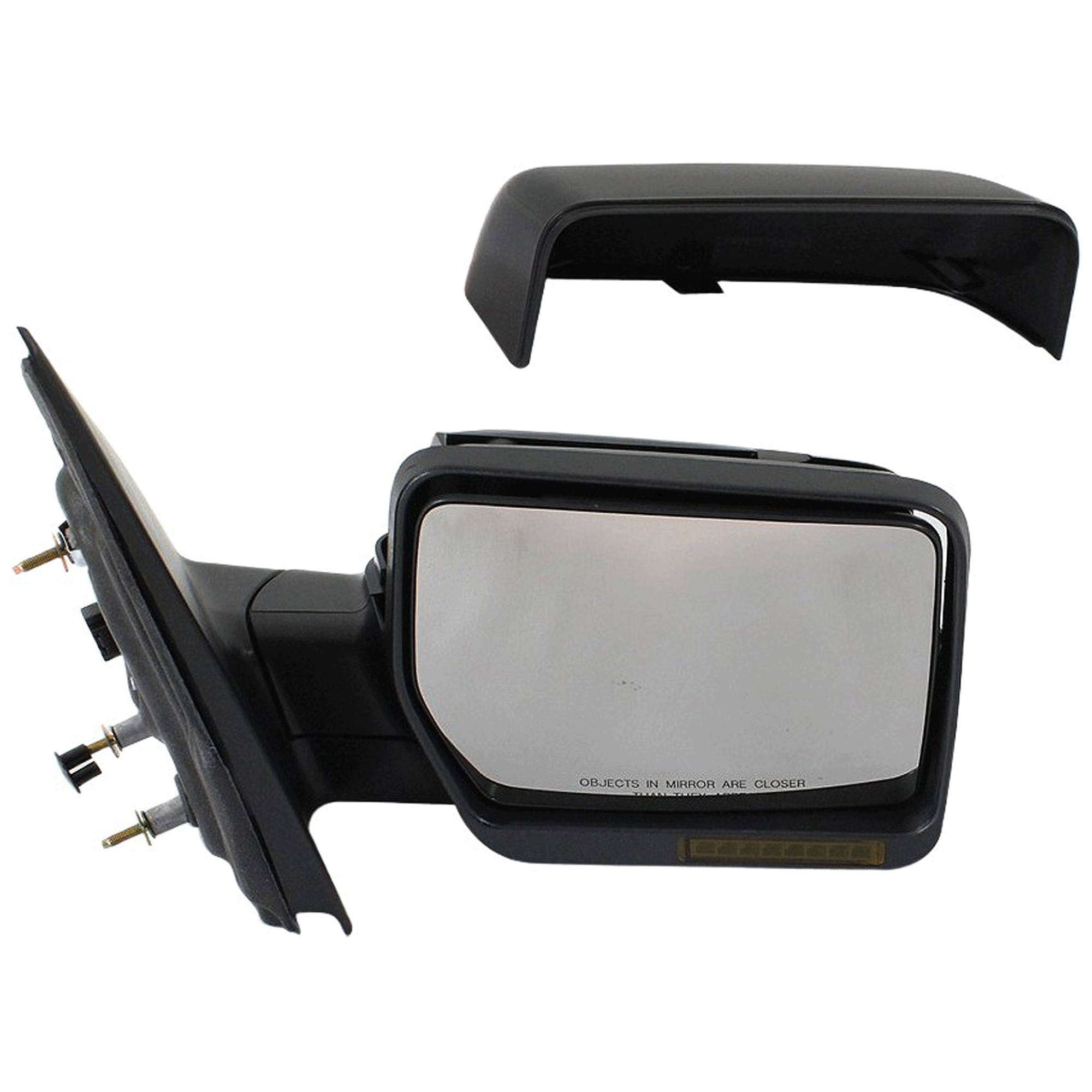 AM F 150-07-08 MIRROR RH Non Towing Power Manual Folding Heated Paintable w In housing Signal Light No Auto dimming BSD and Memory SKU JFD208ER S Partslink FO1321333 OEM 8L3Z17682RA