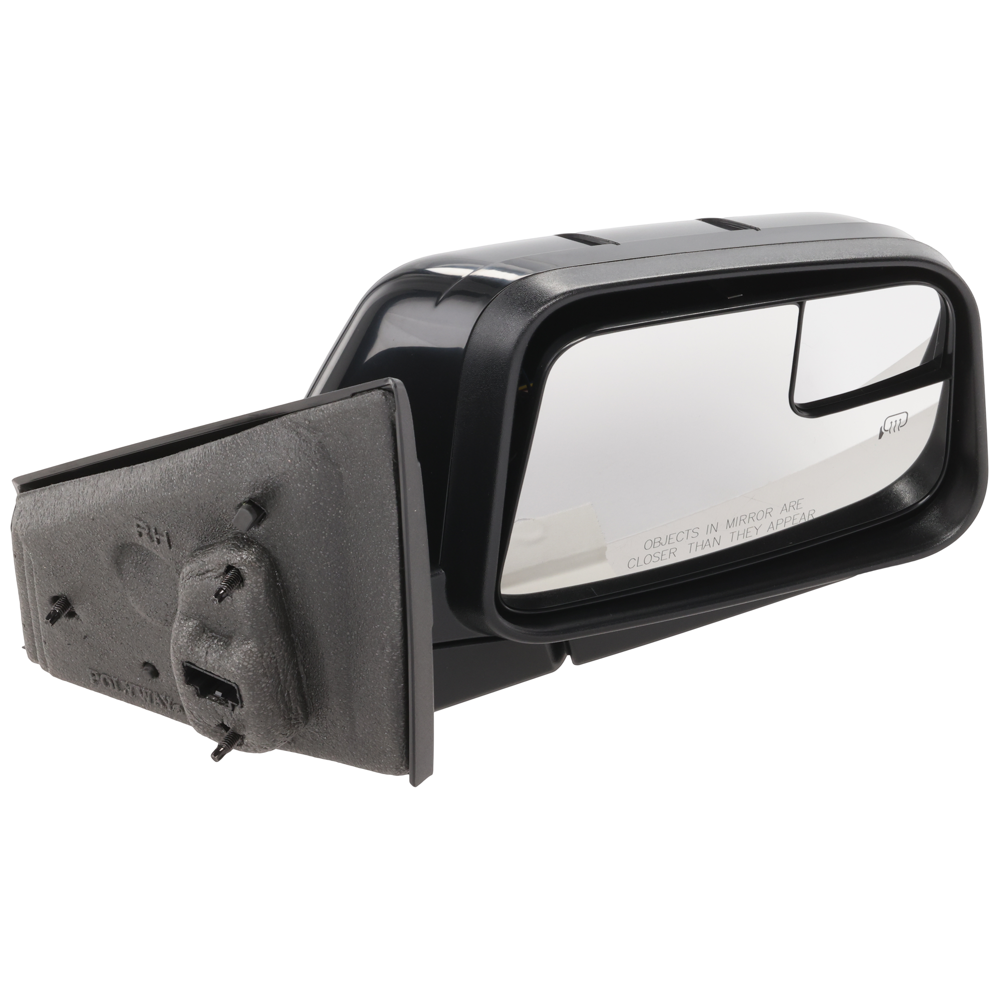 AM EDGE 09-11 MIRROR RH Power Heated Manual Folding Paintable w Blind Spot Glass and Memory No Auto dimming and Signal Light SKU JFD215ER Partslink FO1321469 OEM AT4Z17682CAPTM