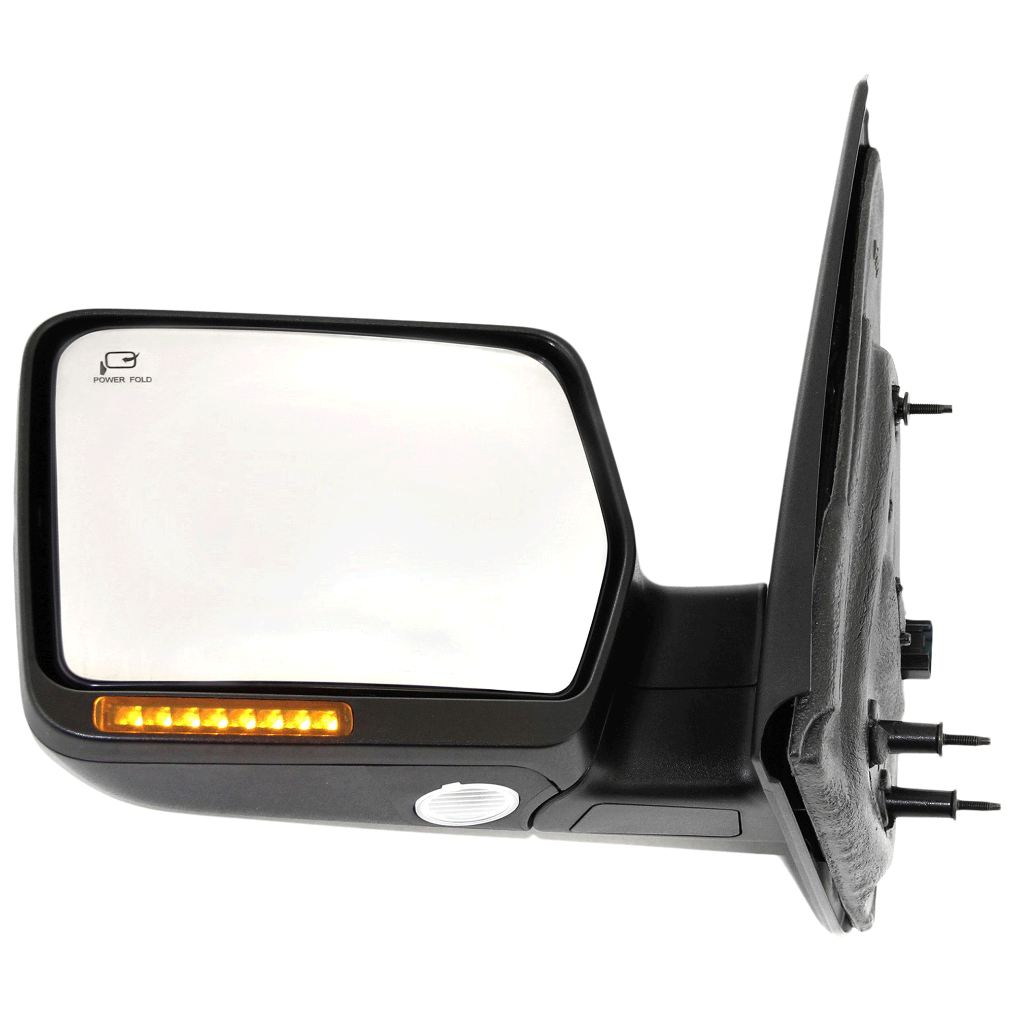 AM F 150-05-06 MIRROR LH Non Towing Power Power Folding Heated Textured w In housing Signal Light No Auto dimming BSD and Memory SKU JFD222EL S Partslink FO1320378 OEM 6L3Z17683DA