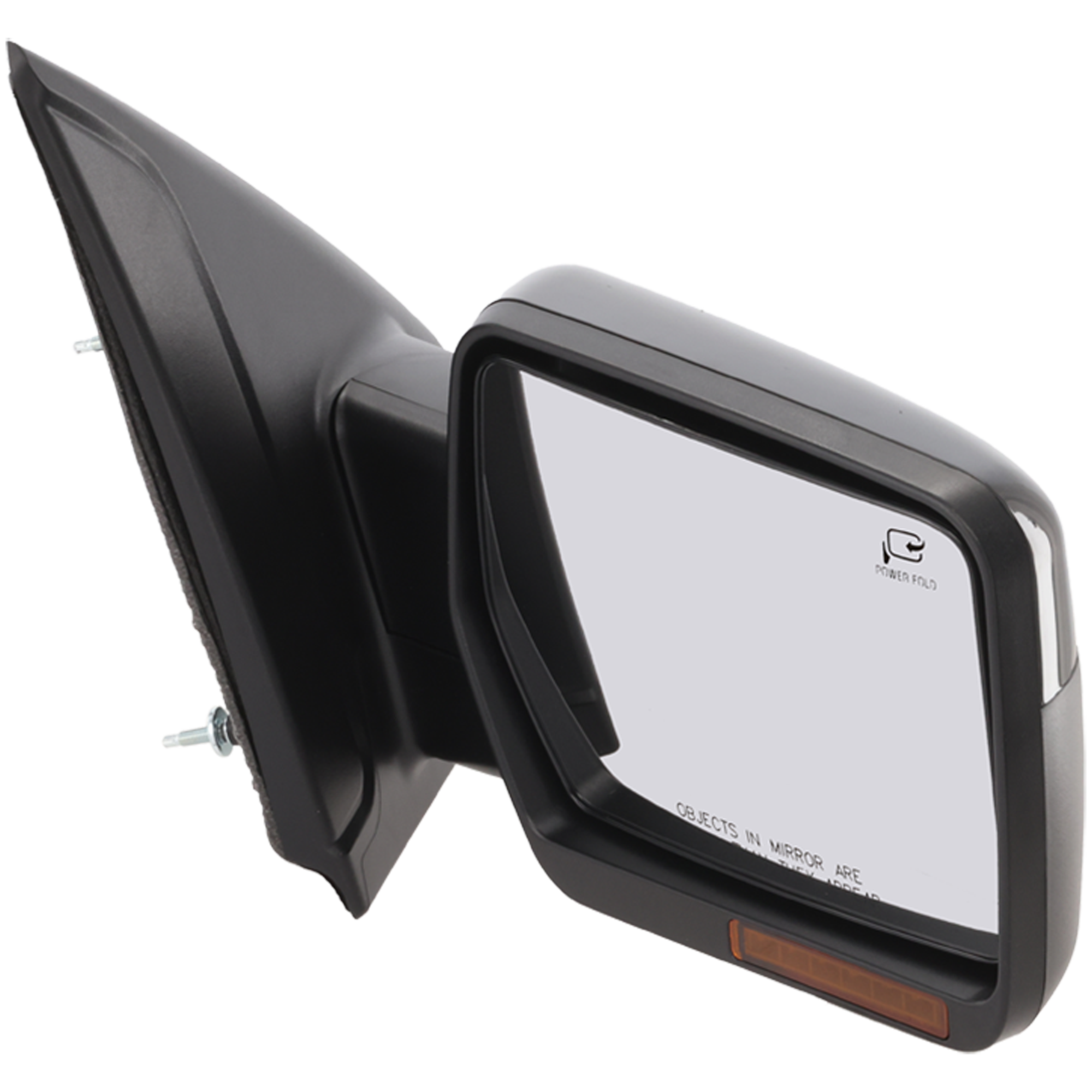 AM F 150-11-14 MIRROR RH Non Towing Power Power Folding Heated Paintable w Memory Puddle Light and Signal Light No Blind Spot Feature SKU JFD226ER S Partslink FO1321413 OEM BL3Z17682FAPTM