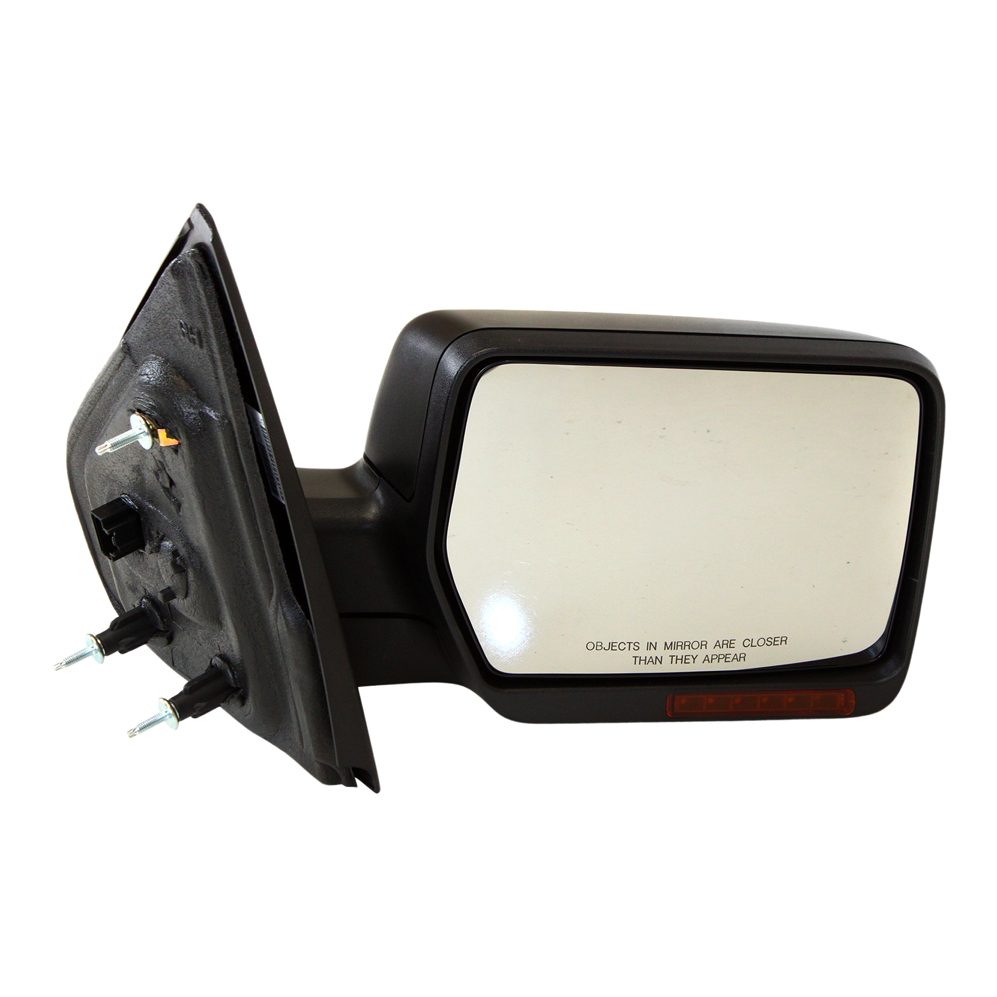 AM F 150-07-08 MIRROR RH Non Towing Power Power Folding Heated Textured w In housing Signal Light No Auto dimming BSD and Memory SKU JFD229ER S Partslink FO1321410 OEM 8L3Z17682HA