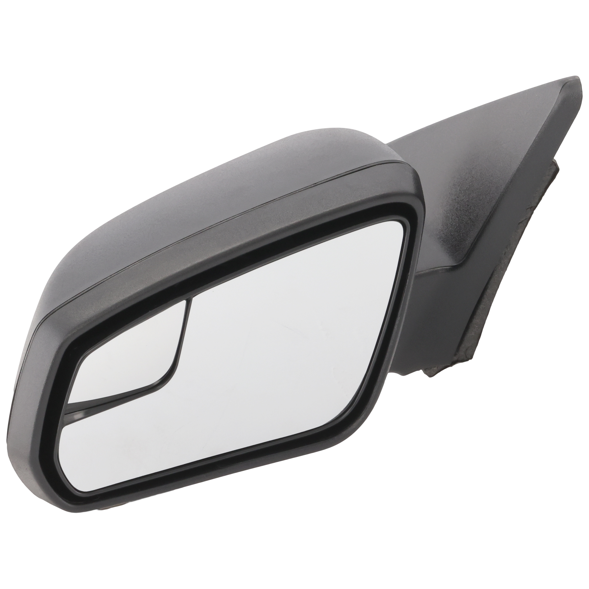 AM MUSTANG 11-12 MIRROR LH Power Non Folding Non Heated Paintable Textured 2 Caps w Blind Spot Glass SKU JFD262EL Partslink FO1320450 OEM BR3Z17683AA PFM