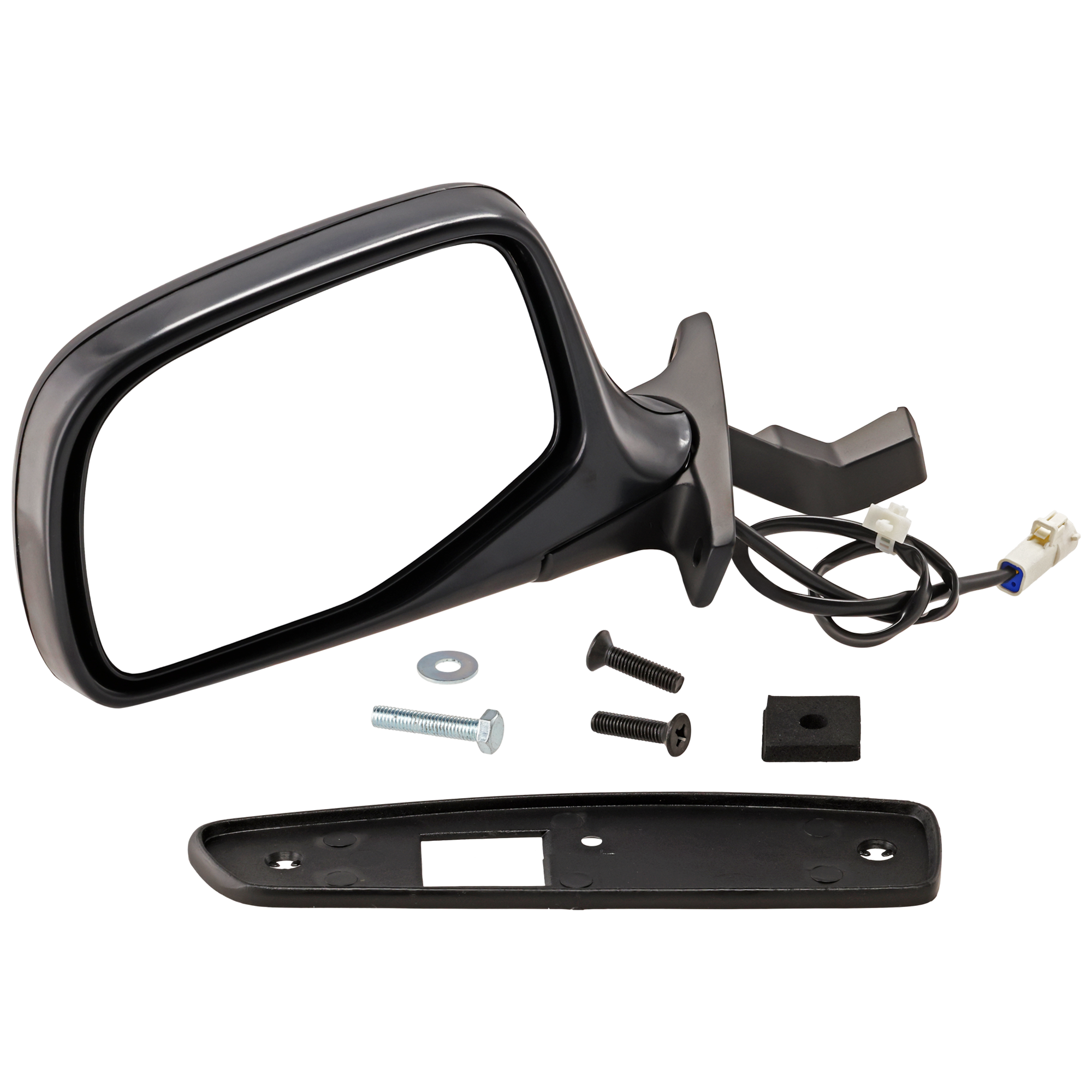 AM F SERIES 92-97 MIRROR LH Non Towing Power Manual Folding Non Heated Paintable Paddle Style SKU JFD26EL Partslink FO1320116 OEM F5TZ17683E