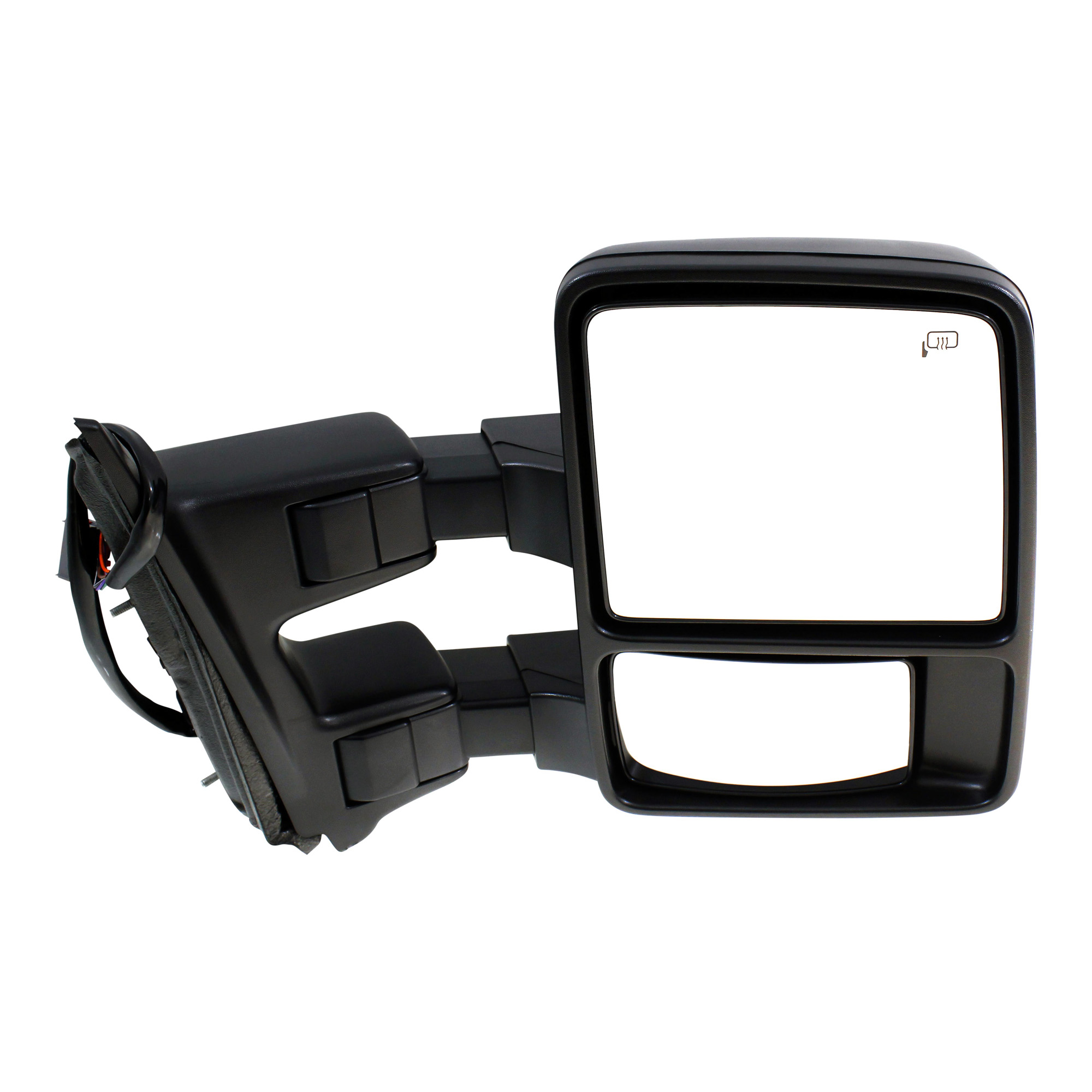 AM F SERIES SUPER DUTY 08-09 TOWING MIRROR RH Power Power Folding Heated Textured w Auto Extend and Signal Light No Memory w Side Maker SKU JFD275ER S Partslink FO1321425 OEM 8C3Z17682AB 7C3Z17682CB