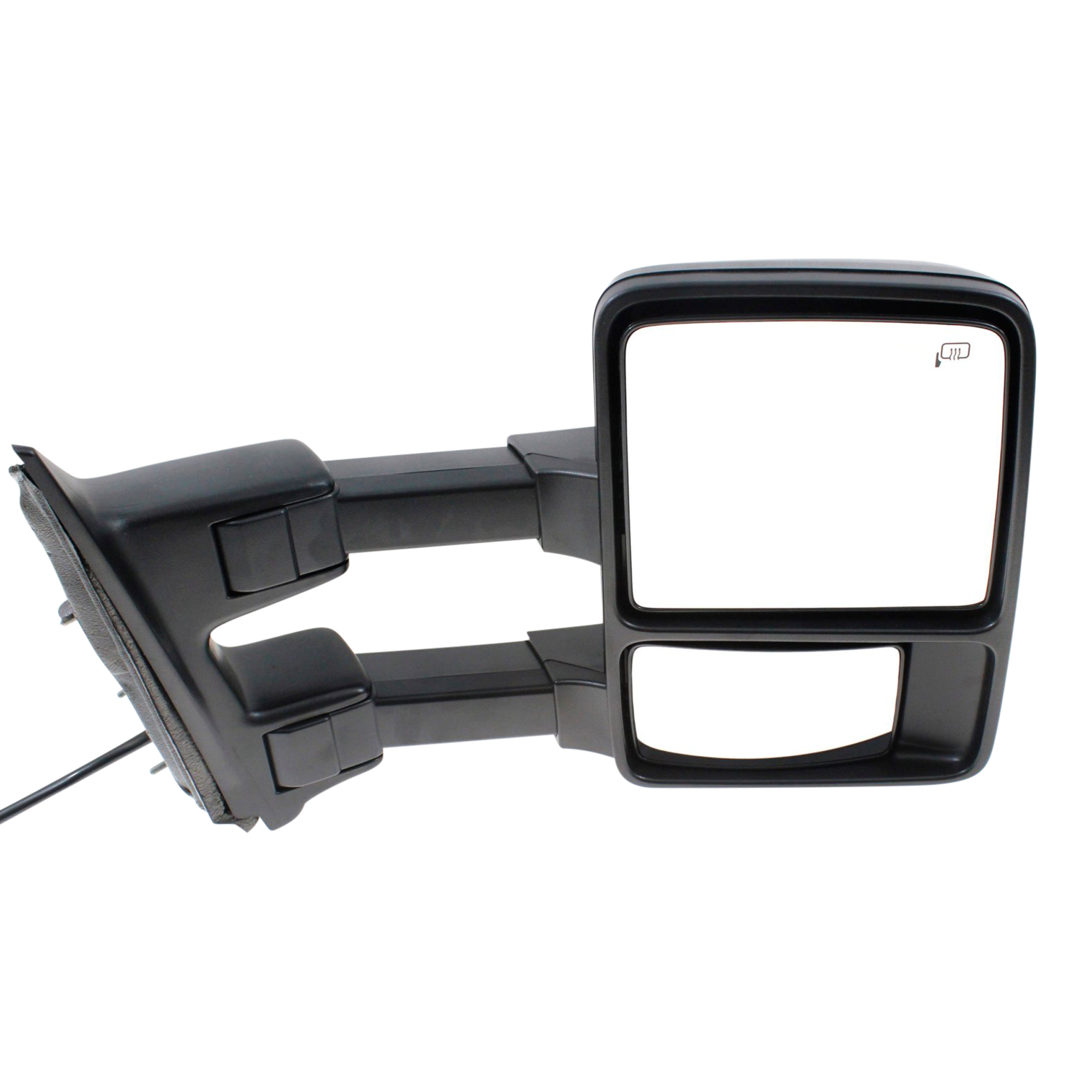 AM F SERIES SUPER DUTY 10-10 TOWING MIRROR RH Power Power Folding Heated Chrome Paintable 2 Caps w Auto Extend and Signal Light No Memory SKU JFD280ER S Partslink FO1321491 OEM 9C3Z17682LA PFM