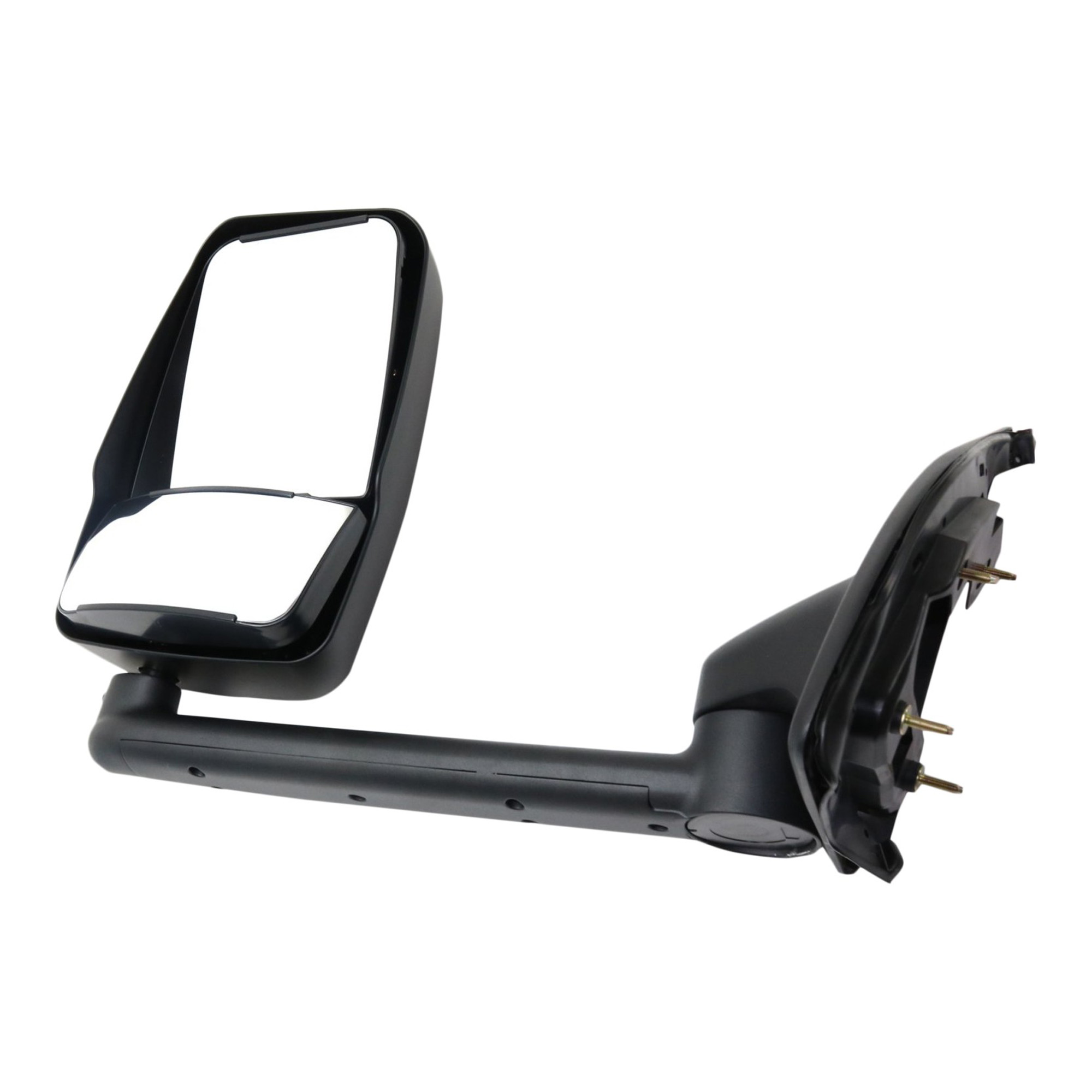 AM F SERIES SUPER DUTY 99-10 TOWING MIRROR LH Manual Adjust Manual Folding Non Heated Paintable No Signal Light w Long Arm SKU JFD303L OEM F81Z17683AAB PFM 8C3Z17683AC P
