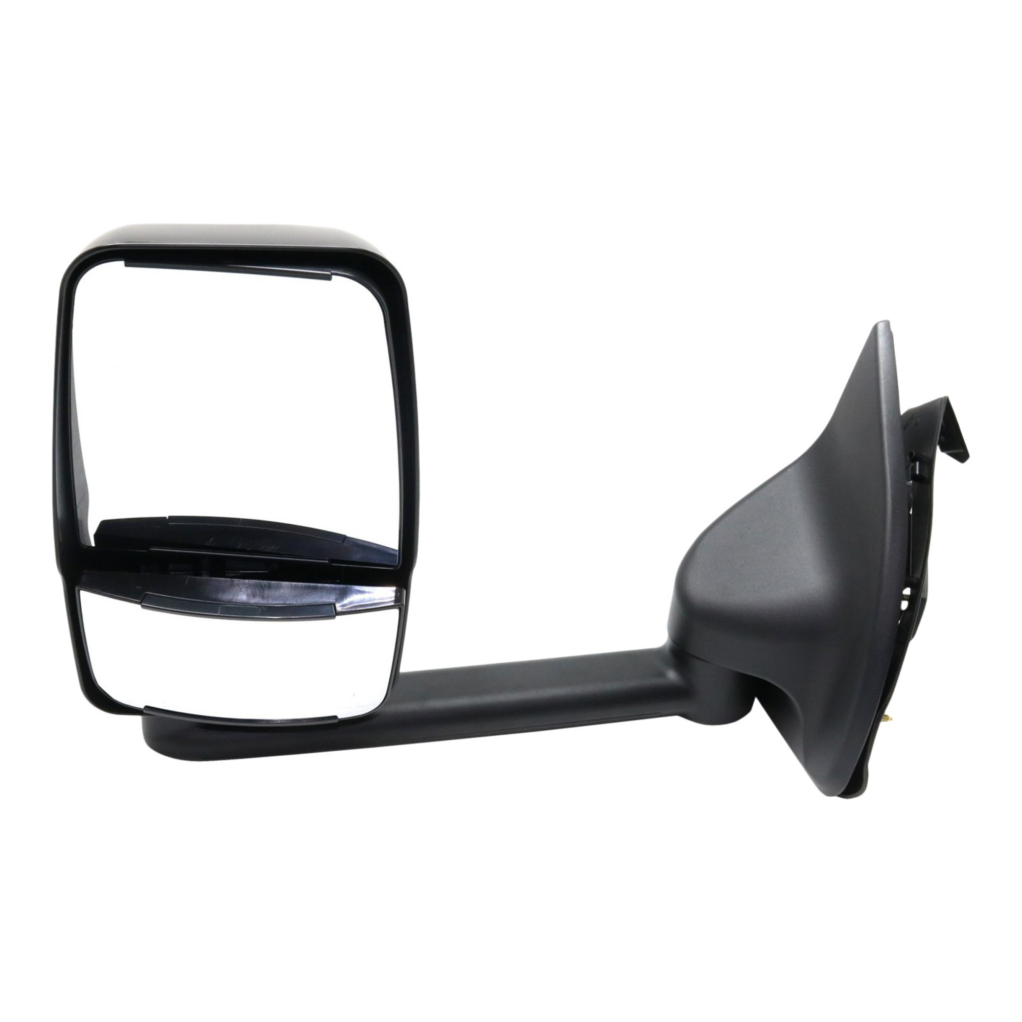 AM F SERIES SUPER DUTY 99-10 TOWING MIRROR LH Manual Adjust Manual Folding Non Heated Paintable w Signal Light w Long Arm SKU JFD305L S OEM F81Z17683AAB PFM 8C3Z17683AC P