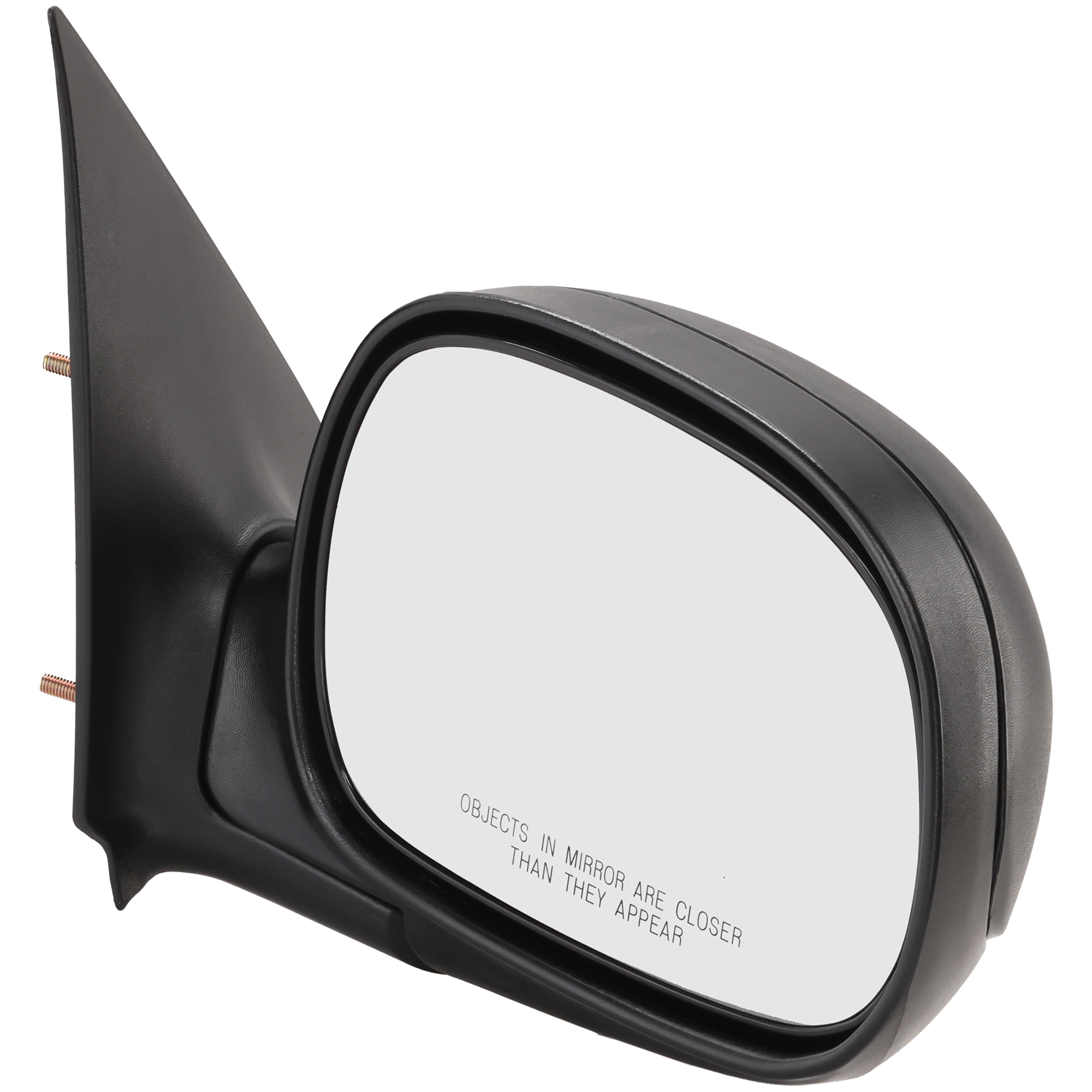 AM F 150-97-04 F 250-97-99 MIRROR RH Non Towing Manual Adjust Manual Folding Non Heated Textured Contour Style Regular Super Cab SKU JFD323R Partslink FO1321300 OEM F85Z17682BAA PFM 1L3Z17682HAA