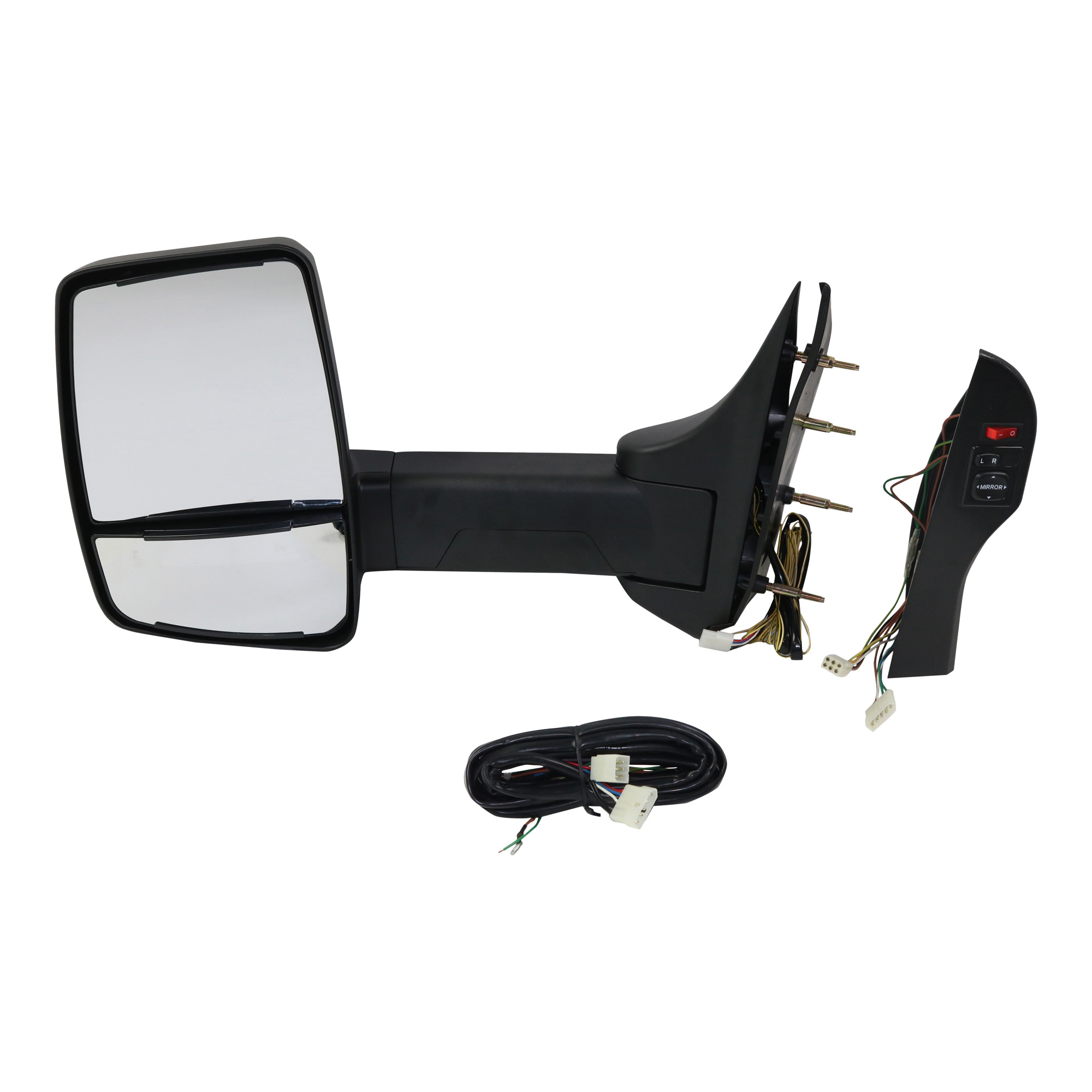 AM ECONOLINE VAN 08-13 TOWING MIRROR LH Manual Adjust Manual Folding Heated Textured No Auto dimming BSD In housing Signal Light and Memory SKU JFD356L S OEM AC2Z17683AA PFM