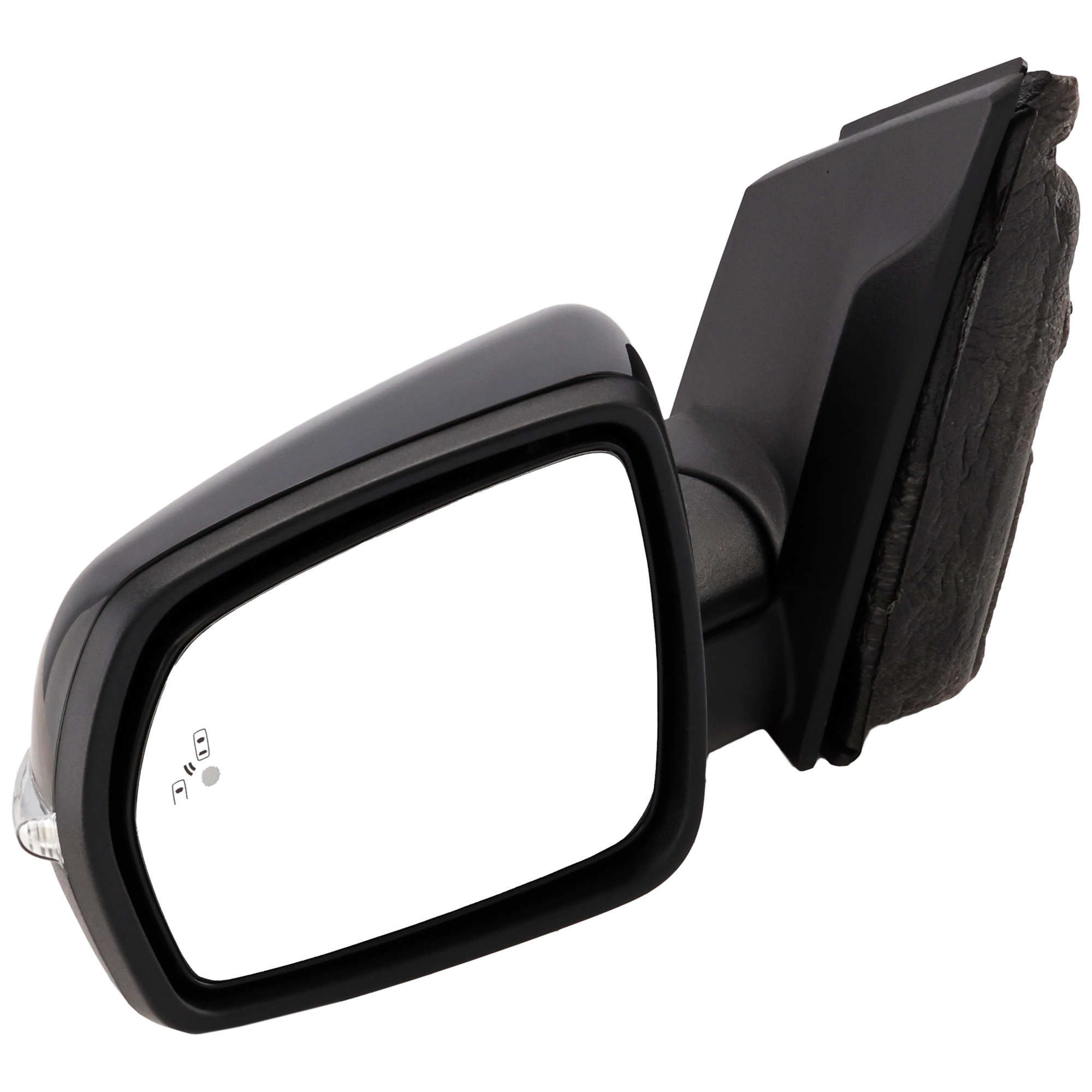 AM EDGE 15-18 MIRROR LH Power Manual Folding Heated Paintable w BSD in Glass and In housing Signal Light No Auto dimming and Memory w Puddle Lamp SKU JFD387EL S Partslink FO1320561 OEM FT4Z17683FC PFM