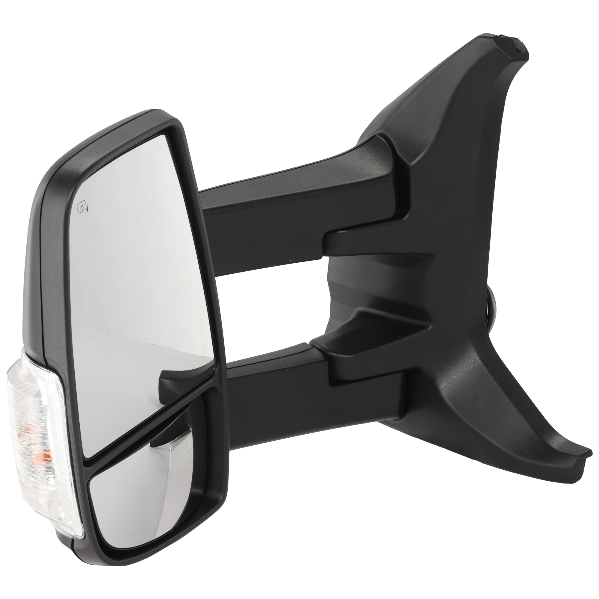 AM TRANSIT VAN 15-19 TOWING MIRROR LH Power Manual Folding Heated Textured w Long Arm and Signal Light w Low Roof SKU JFD388EL S Partslink FO1320627 OEM EK4Z17683FB EK4Z17683FA