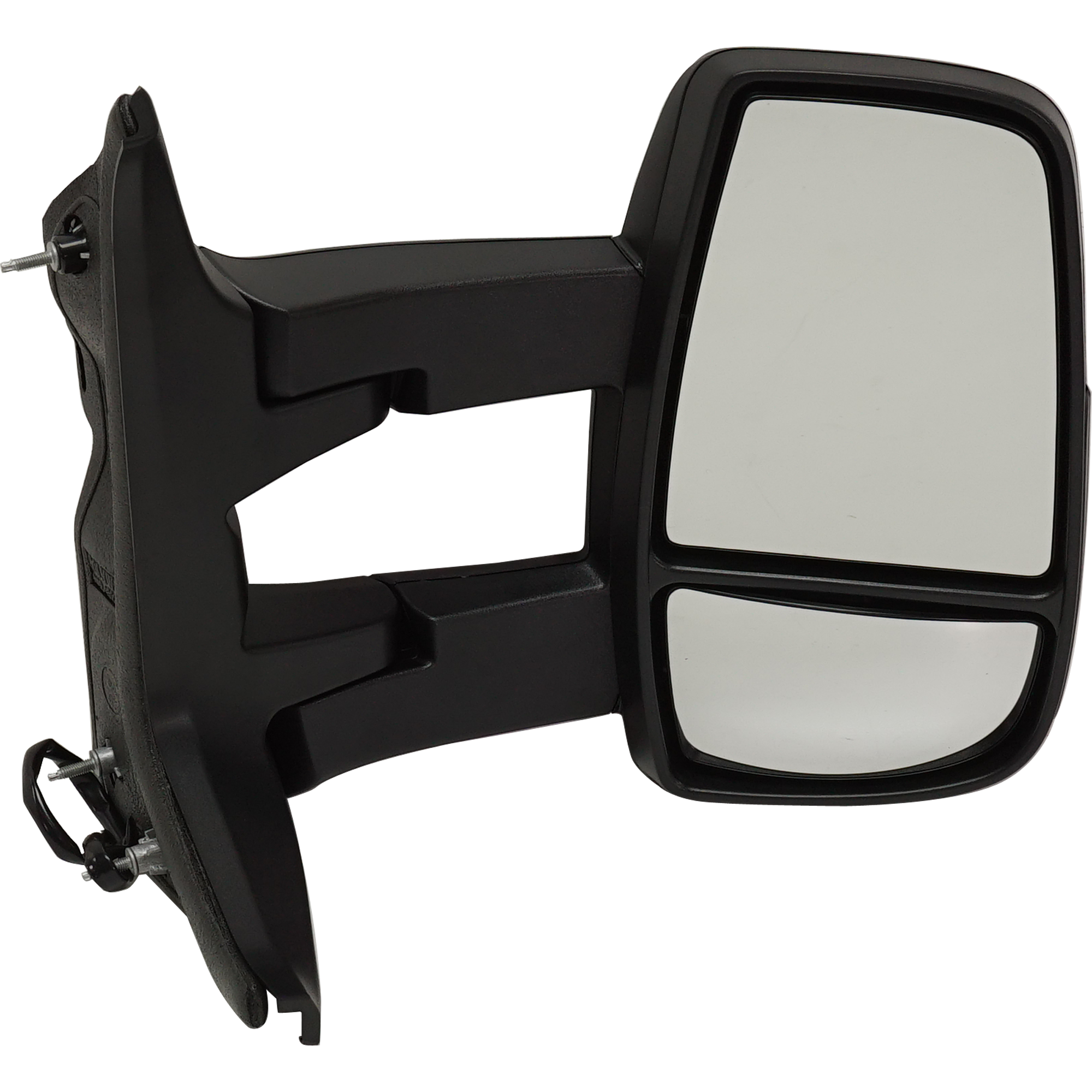 AM TRANSIT VAN 15-17 TOWING MIRROR RH Power Manual Folding Non Heated Textured w Long Arm w Medium High Roof SKU JFD393ER Partslink FO1321629 OEM CK4Z17682HB CK4Z17682HA