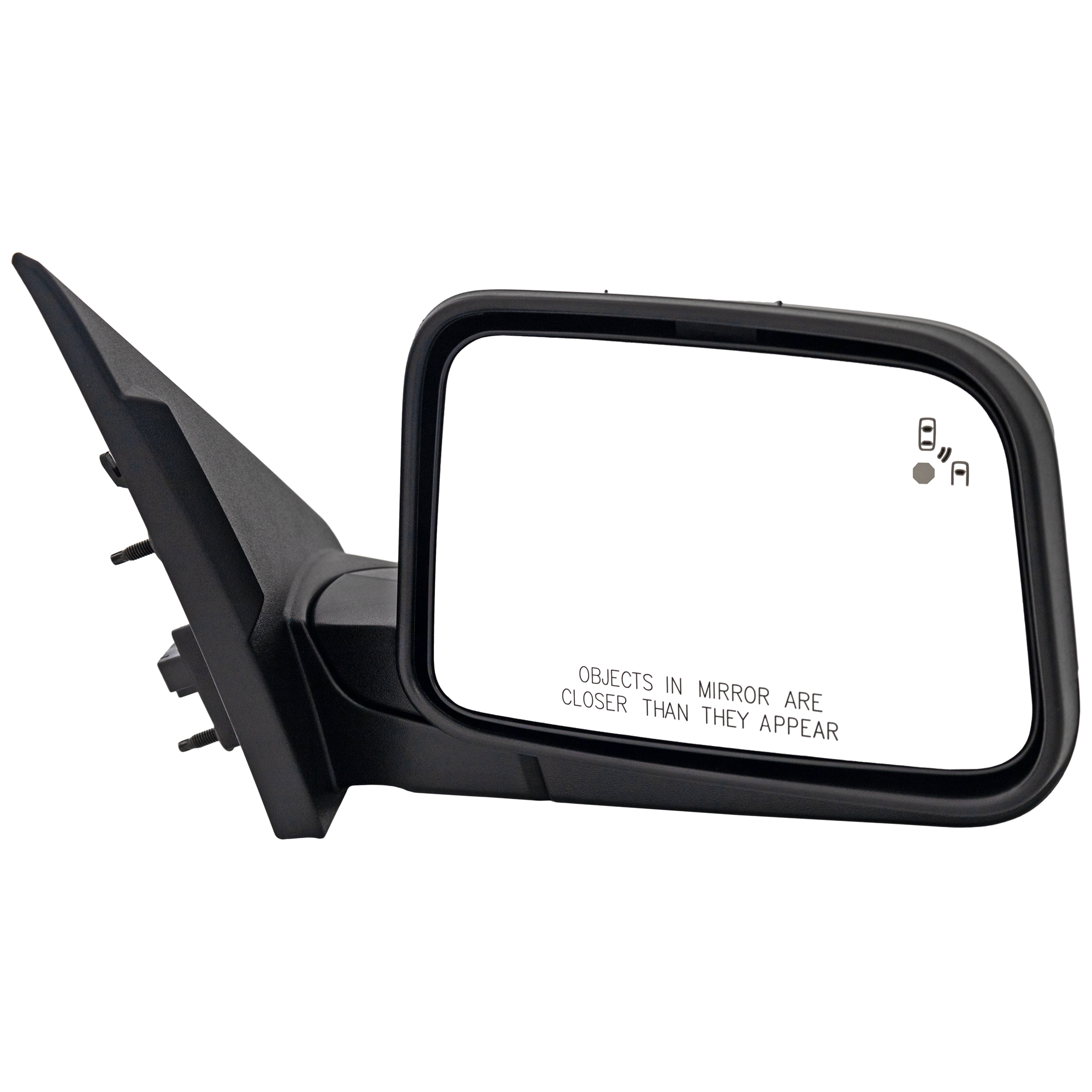 AM EDGE 11-11 MIRROR RH Power Manual Folding Heated w BSD Puddle Light Paintable No Auto dimming Signal Light and Memory To 2-8-11 SKU JFD457ER S Partslink FO1321470 OEM BT4Z17682GAPTM