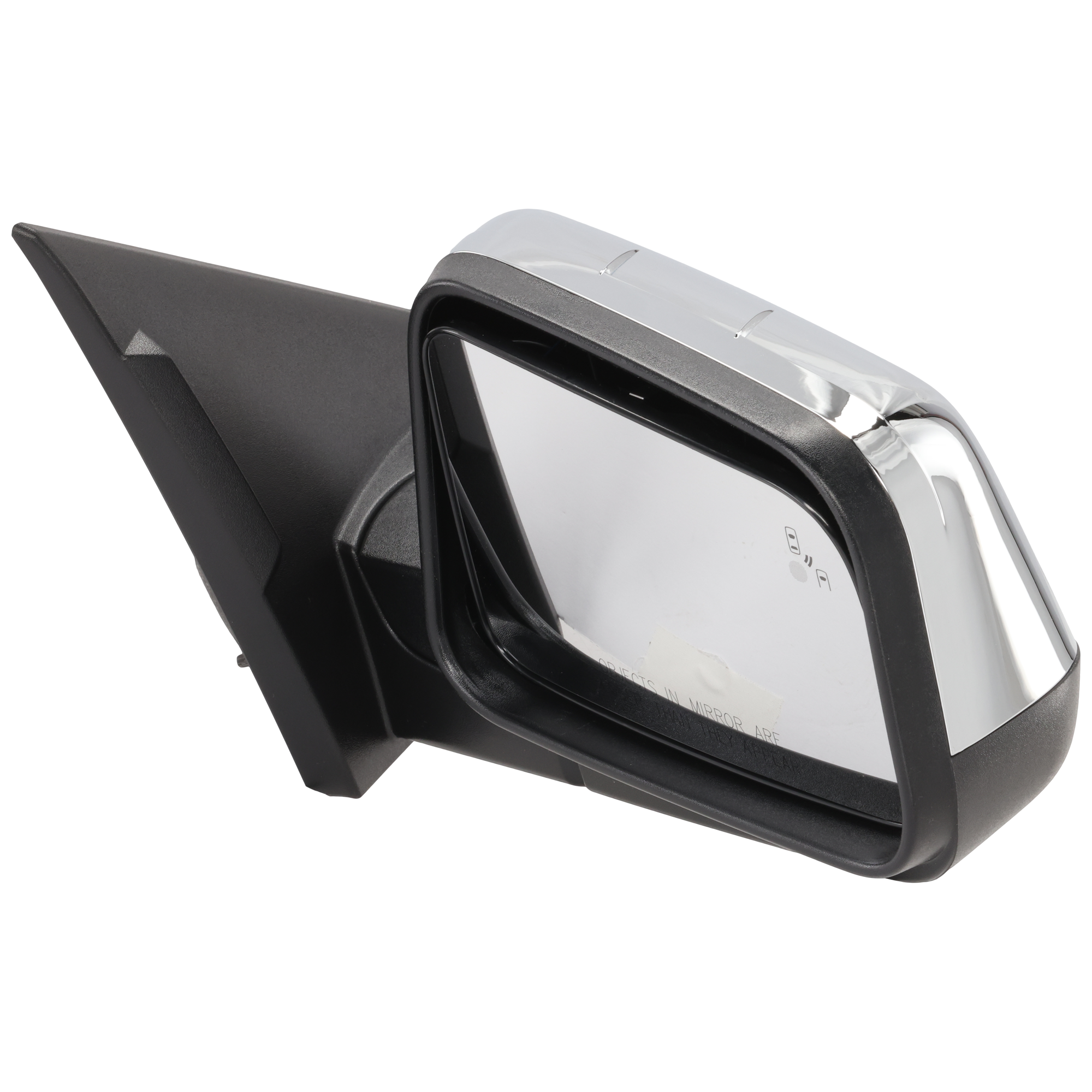AM EDGE 11-11 MIRROR RH Power Manual Folding Heated w BSD Puddle Light Chrome No Auto dimming Signal Light and Memory To 2-8-11 SKU JFD458ER S Partslink FO1321730 OEM BT4Z17682LA