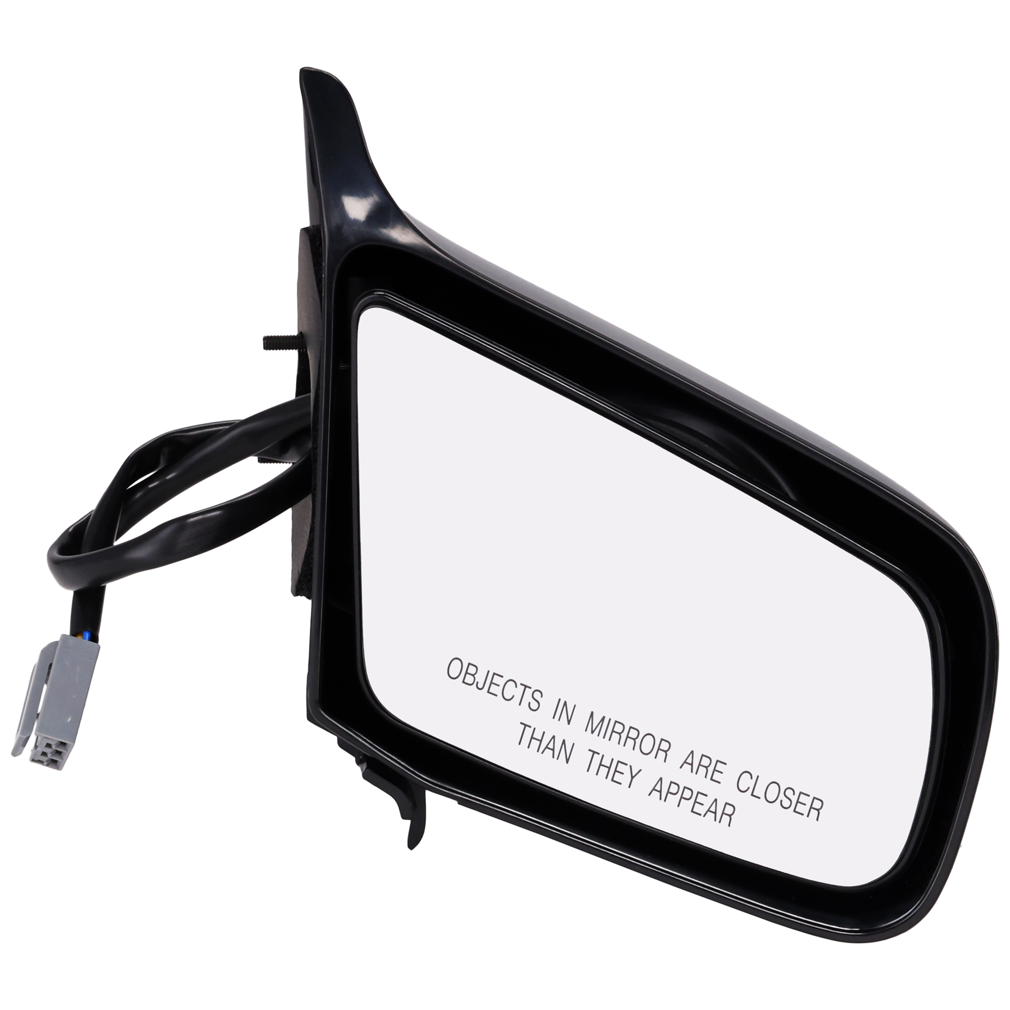 AM MUSTANG 87-93 MIRROR RH Power Non Folding Non Heated Textured Corner Mount Hatchback w o T top roof SKU JFD551ER Partslink FO1321390 OEM E9ZZ17682A