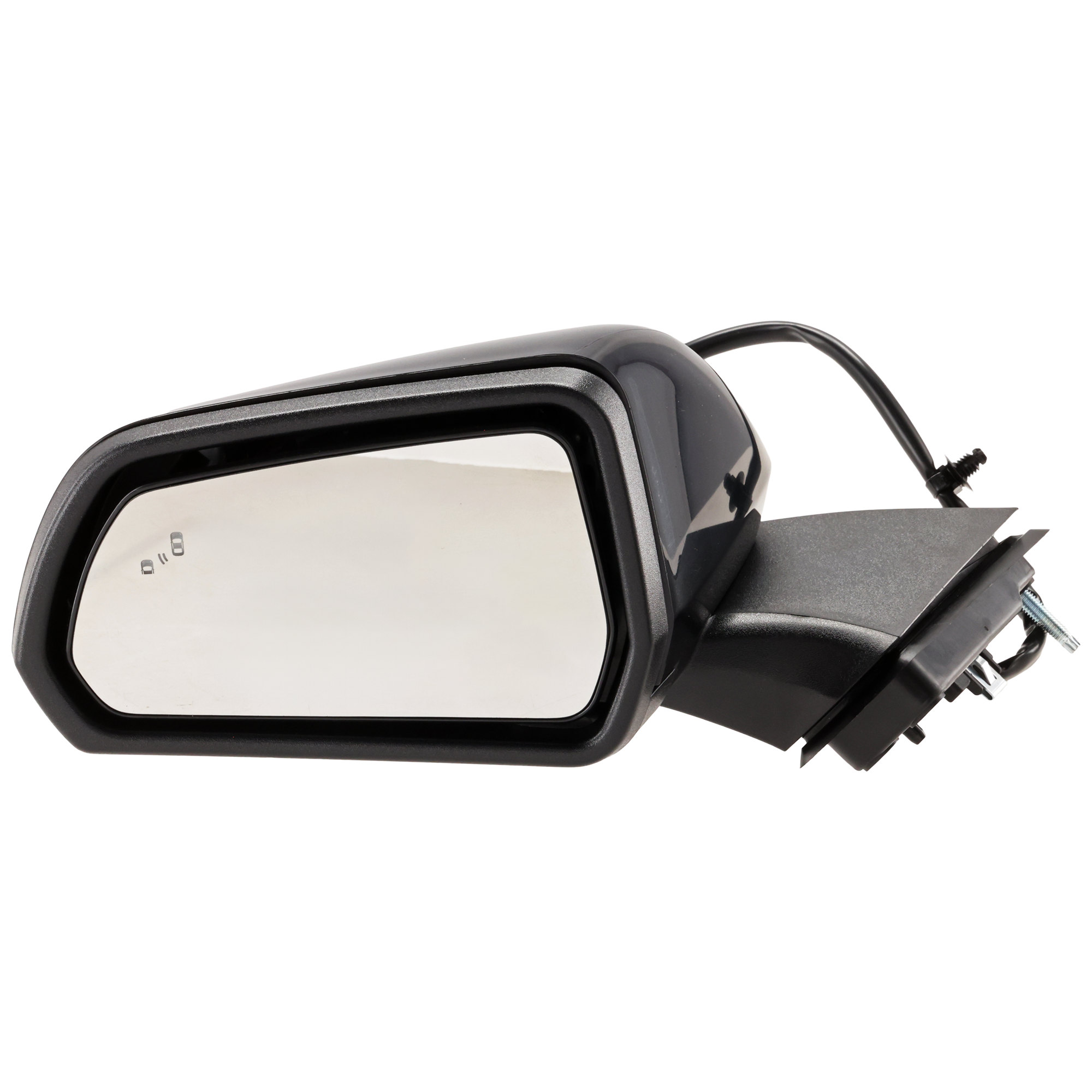 AM MUSTANG 24-25 MIRROR LH Power Manual Folding Non Heated Paintable w BSD No Signal Light and Puddle Light Convertible Coupe SKU JFD557EL Partslink FO1320757 OEM PR3Z17683A PFM