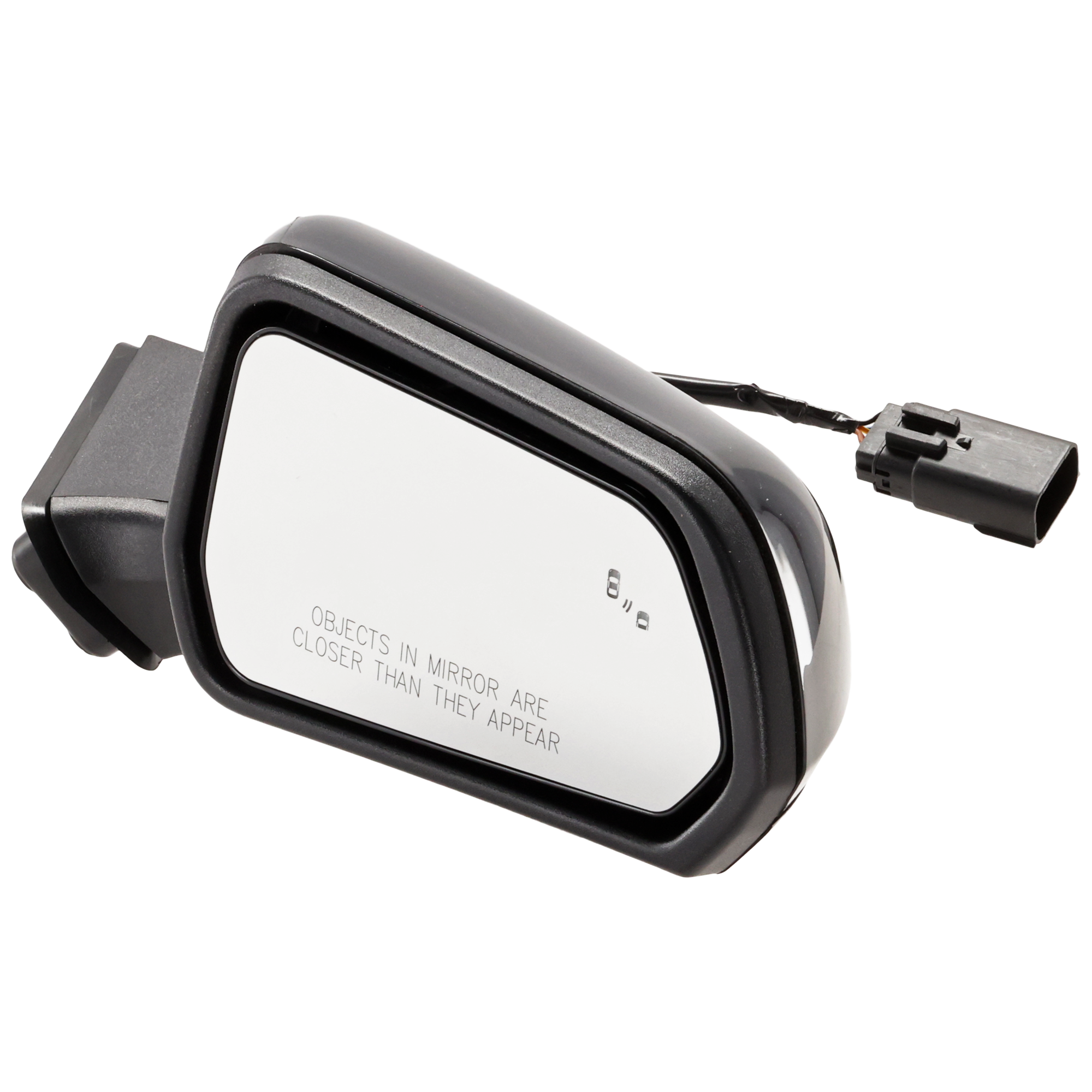 AM MUSTANG 24-25 MIRROR RH Power Manual Folding Non Heated Paintable w BSD No Signal Light and Puddle Light Convertible Coupe SKU JFD557ER Partslink FO1321757 OEM PR3Z17682A PFM