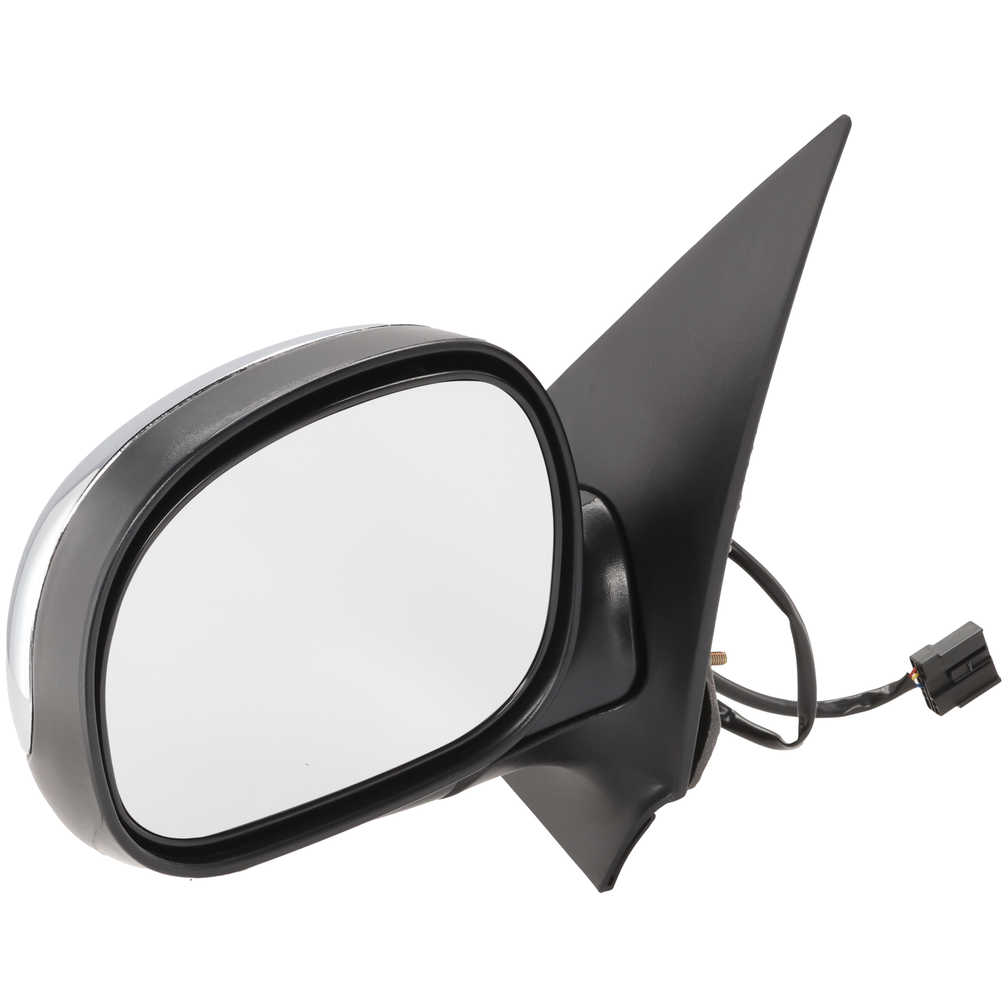 AM F 150-01-01 EXPEDITION 98-02 MIRROR LH Non Towing Power Manual Folding Non Heated Chrome Contour Style No Auto dimming BSD Memory and Signal Light SKU JFD56CL Partslink FO1320161 OEM F85Z17683GAB