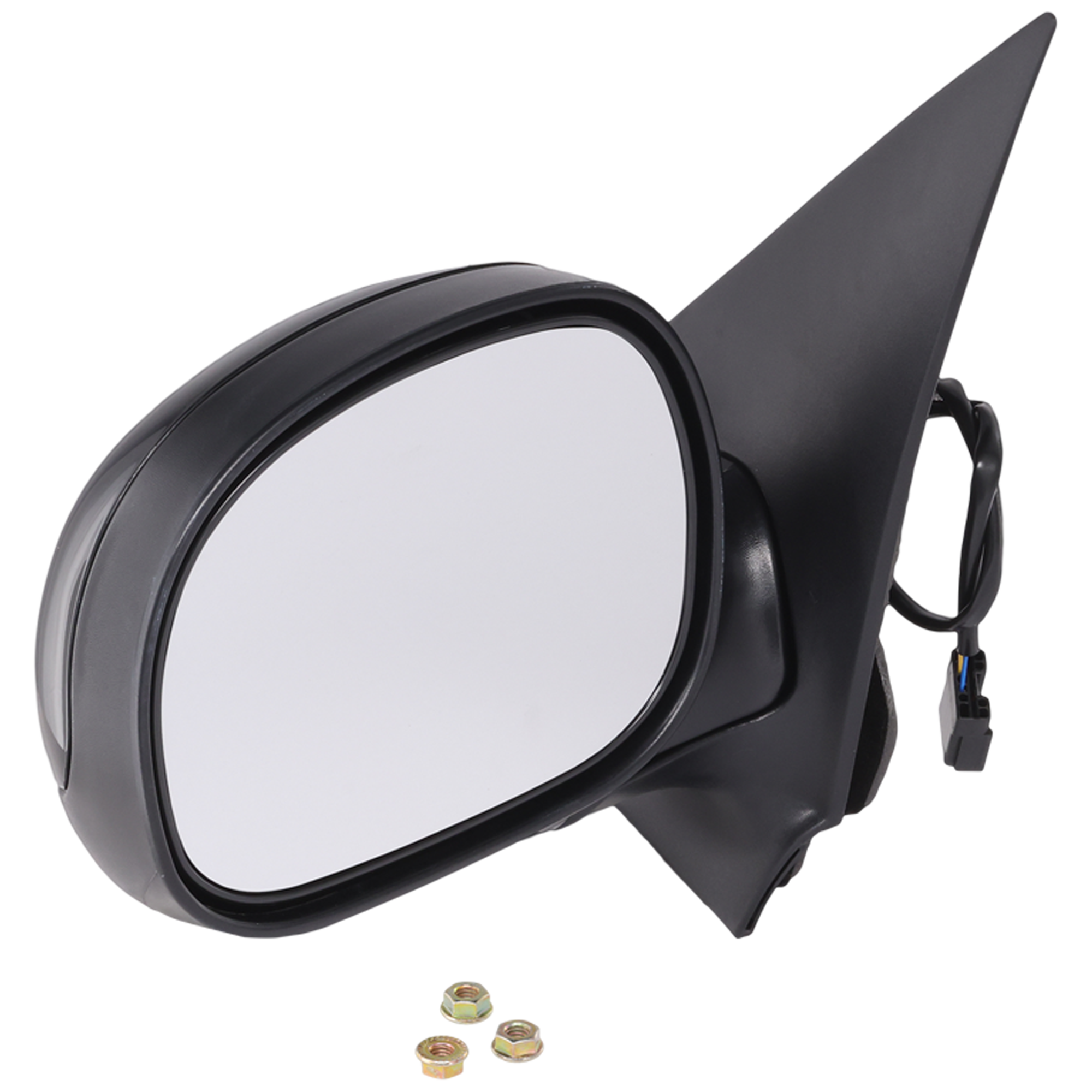 AM EXPEDITION 98-02 MIRROR LH Non Towing Power Manual Folding Non Heated Paintable Contour Style No Auto dimming BSD Memory and Signal Light SKU JFD56EL Partslink FO1320199 OEM F85Z17683GAB PFM