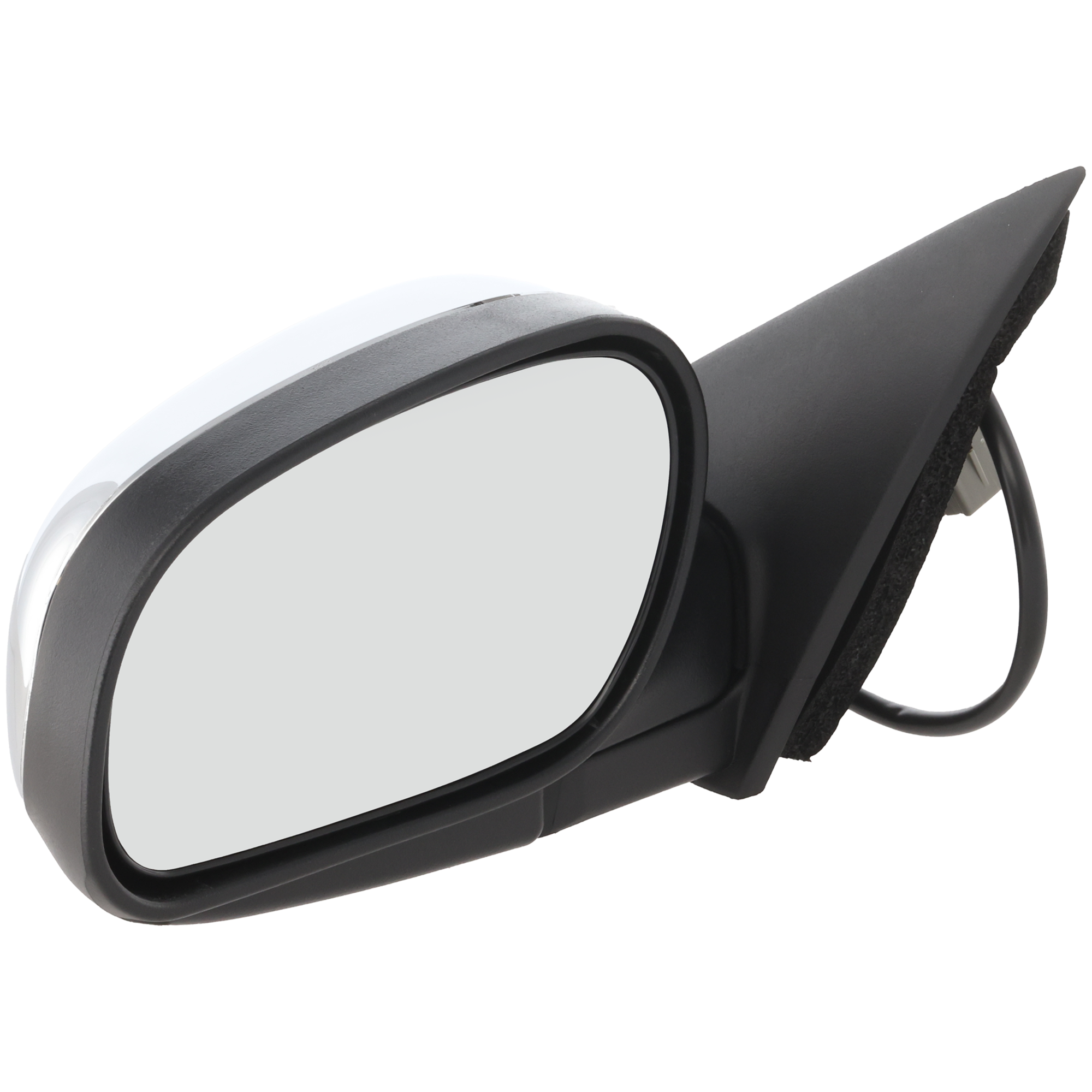 AM CROWN VICTORIA 98-01-03-08 MIRROR LH Power Manual Folding Non Heated Chrome No Auto dimming BSD Memory and Signal Light SKU JFD60EL C Partslink FO1320415 OEM 6W7Z17683AA PFM