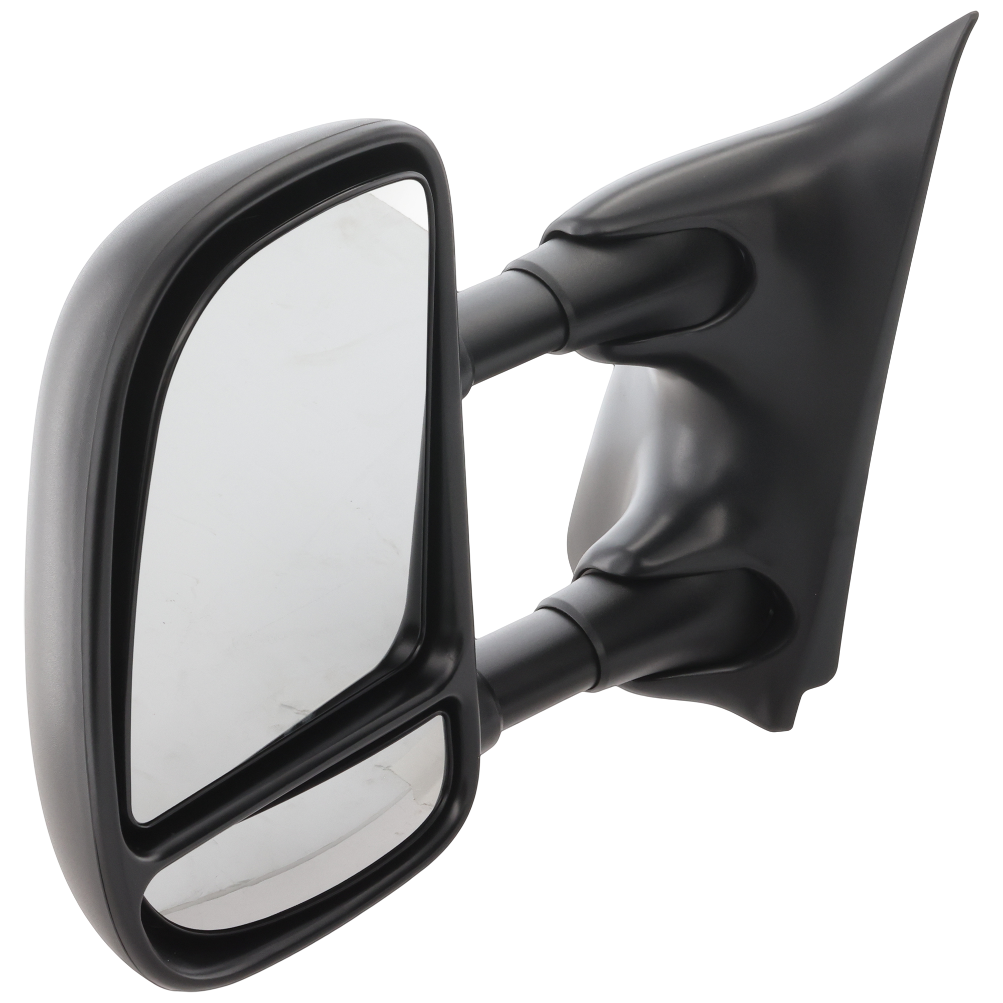 AM F SERIES SUPER DUTY 99-07 TOWING MIRROR LH Manual Adjust Manual Folding Non Heated Textured Single Swing Type SKU JFD66L Partslink FO1320195 OEM 1C3Z17683JAA
