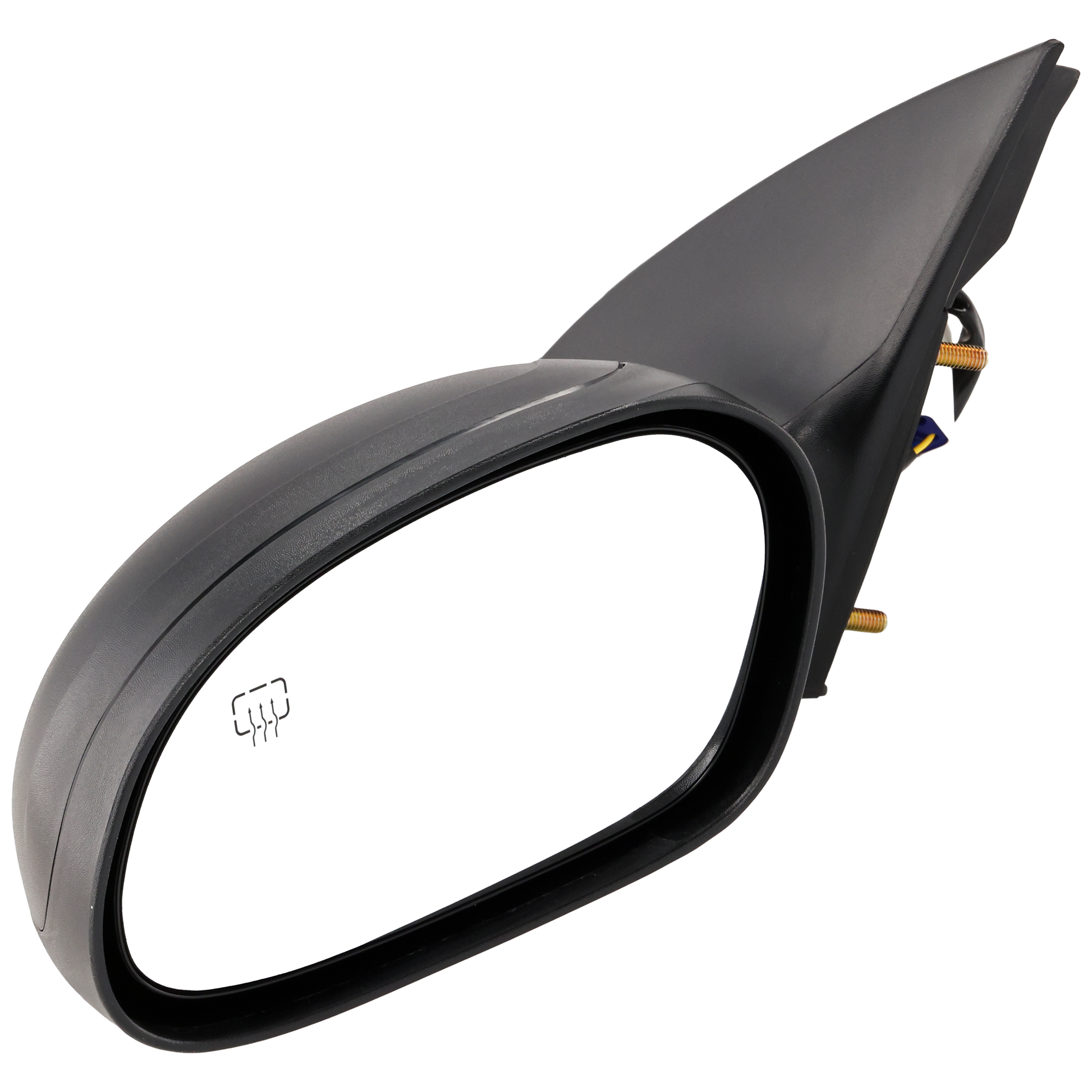 AM SABLE 00-05 TAURUS 00-07 MIRROR LH Power Non Folding Heated Paintable Textured 2 Caps No Puddle Light Sedan Wagon SKU JFD70EL Partslink FO1320193 OEM 1F1Z17683BA