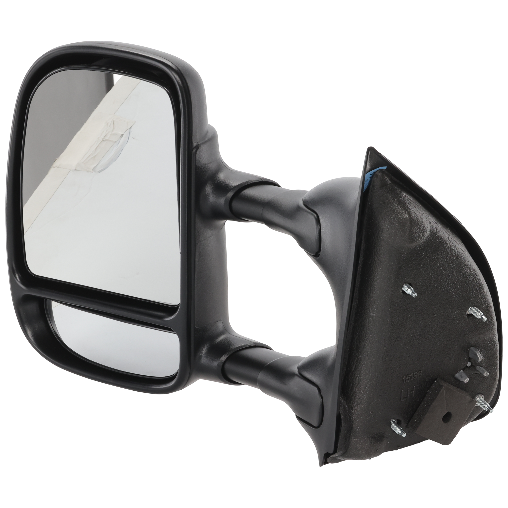 AM F SERIES SUPER DUTY 99-07 TOWING MIRROR LH Manual Adjust Manual Folding Non Heated Textured Double Swing Type SKU JFD79L Partslink FO1320226 OEM 3C3Z17683AAA