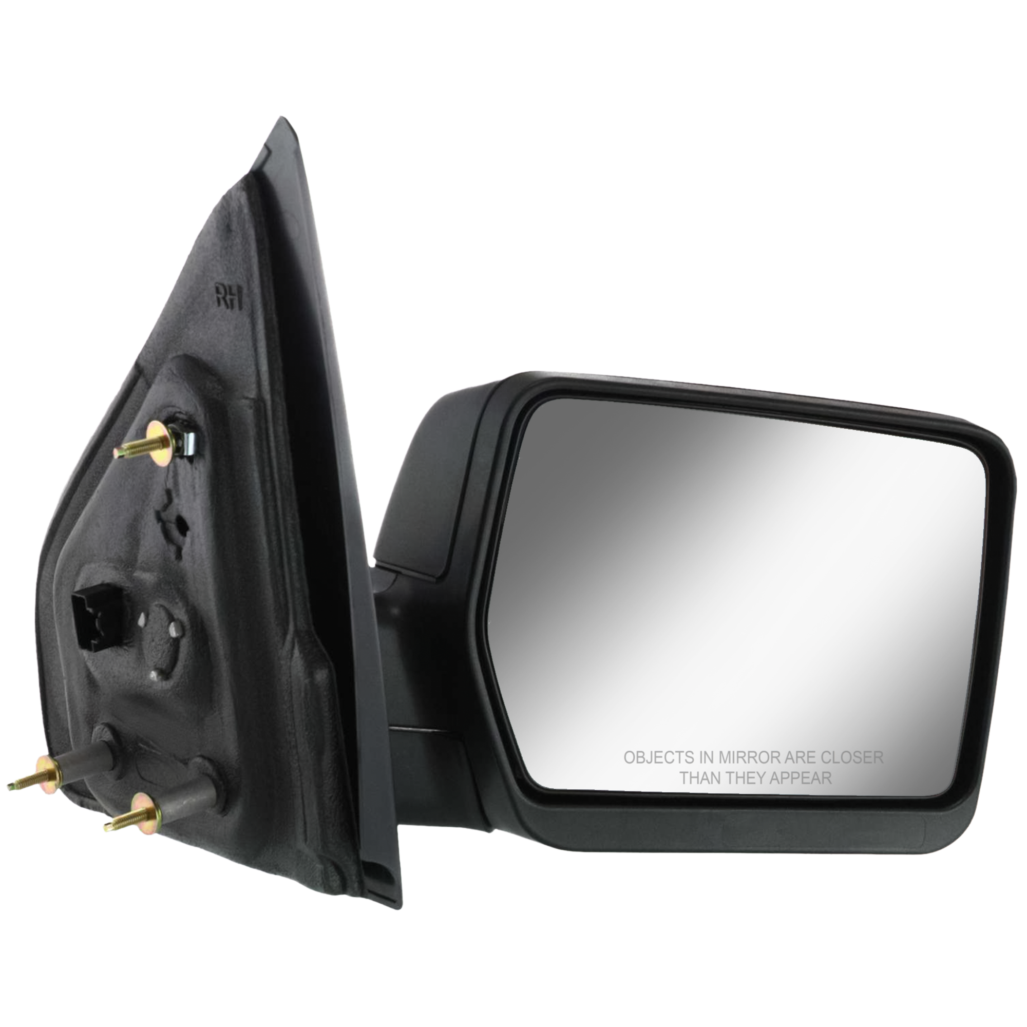 AM F 150-04-08 MIRROR RH Non Towing Power Manual Folding Heated Textured No Auto dimming BSD Memory and Signal Light New Body Style SKU JFD82ER Partslink FO1321233 OEM 8L3Z17682EA