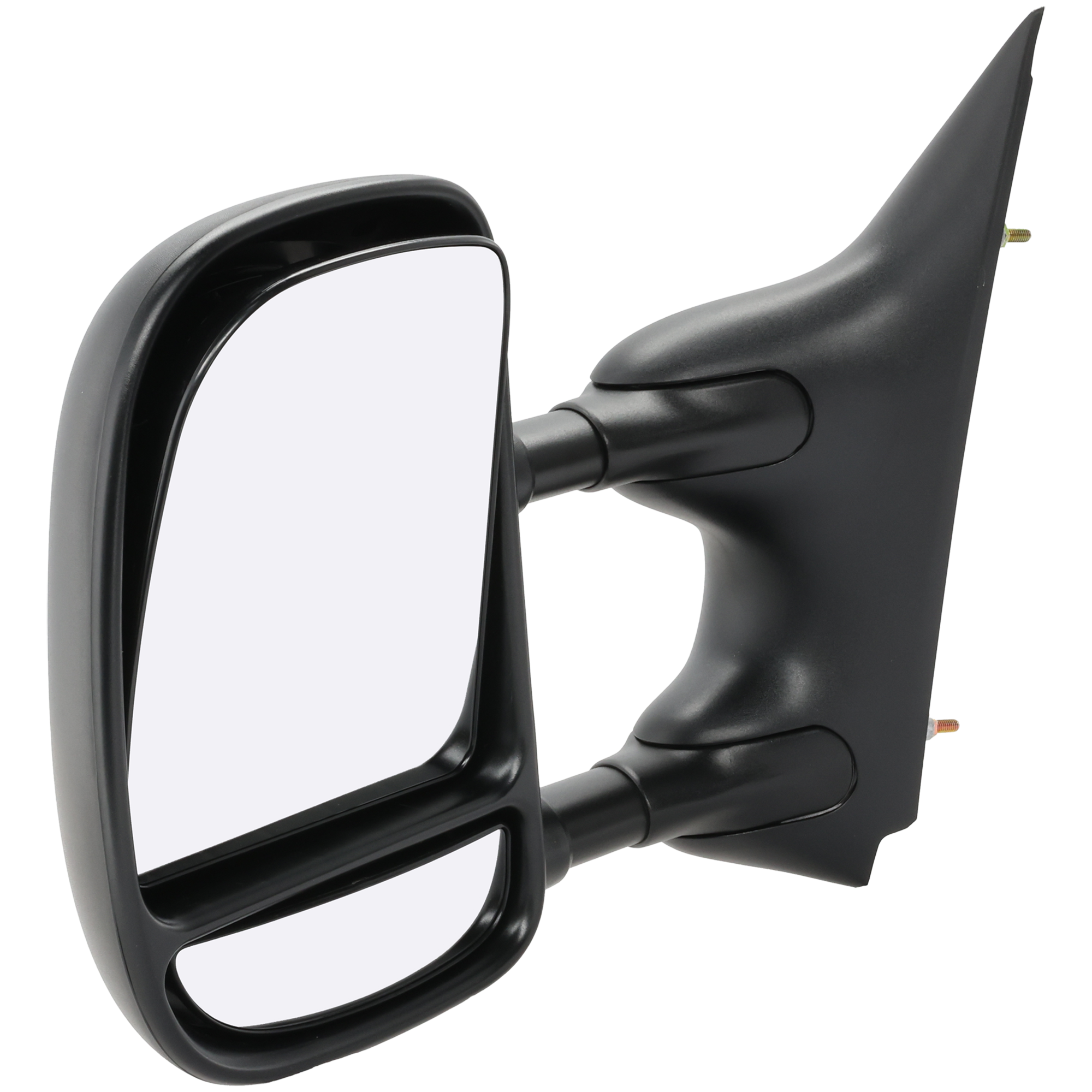 AM ECONOLINE VAN 03-14 TOWING MIRROR LH Manual Adjust Manual Folding Non Heated Textured No Auto dimming BSD Memory and Signal Light 4 Bolt Mount SKU JFD84L Partslink FO1320238 OEM 7C2Z17683DA