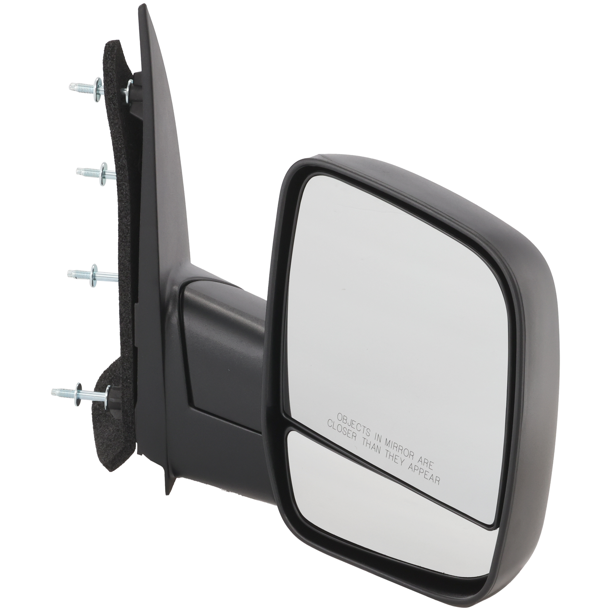AM ECONOLINE VAN 03-04 MIRROR RH Non Towing Manual Adjust Manual Folding Non Heated Textured Black No Auto dimming BSD Memory and Signal Light Dual Glass 4 Bolt Mount SKU JFD86R Partslink FO1321253 OEM 3C2Z17682FAA