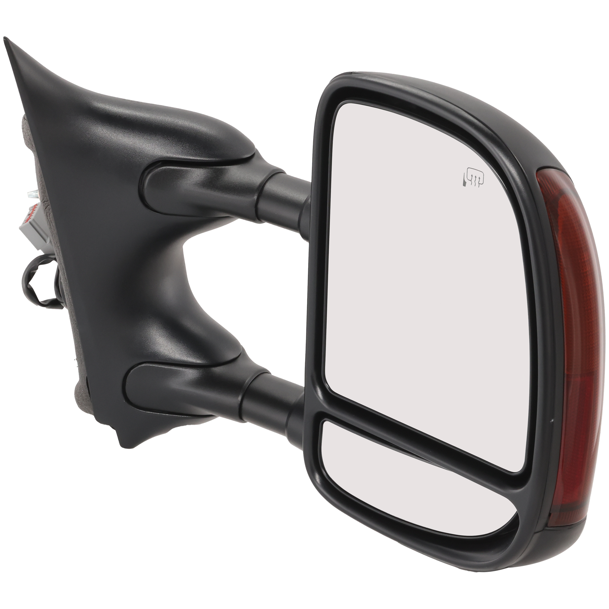AM F SERIES SUPER DUTY 02-07 EXCURSION 00-05 TOWING MIRROR RH Power Manual Folding Heated Textured Dual Glass Double Swing Type w Signal Light SKU JFD89ER OEM 5C3Z17682EAA PFM 4C3Z17D742BAA
