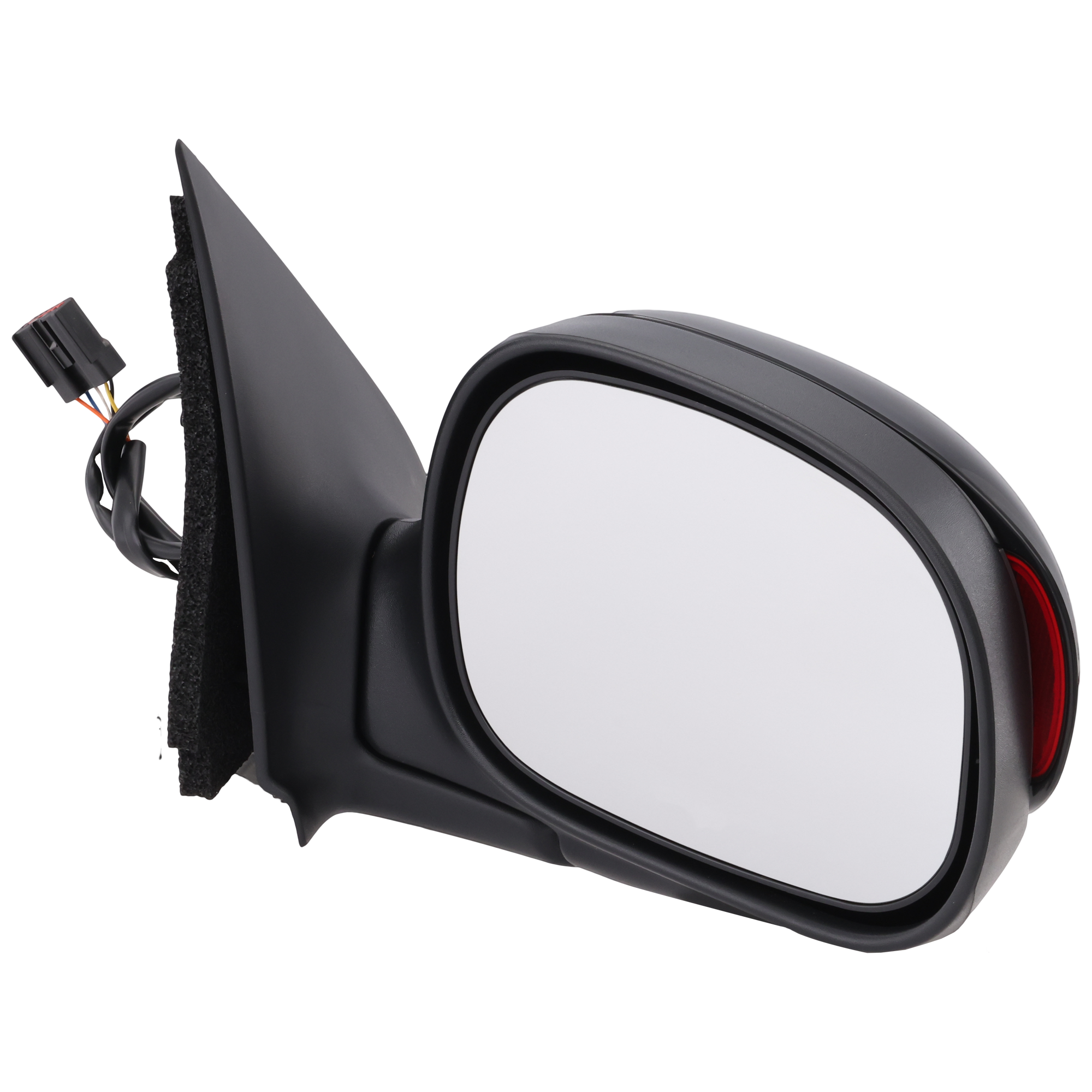 AM F 150-97-04 F 250-97-99 MIRROR RH Non Towing Power Manual Folding Non Heated Paintable Contour Style w Signal Light in Housing Regular SuperCab SKU JFD92ER Partslink FO1321221 OEM YL3Z17682AAA