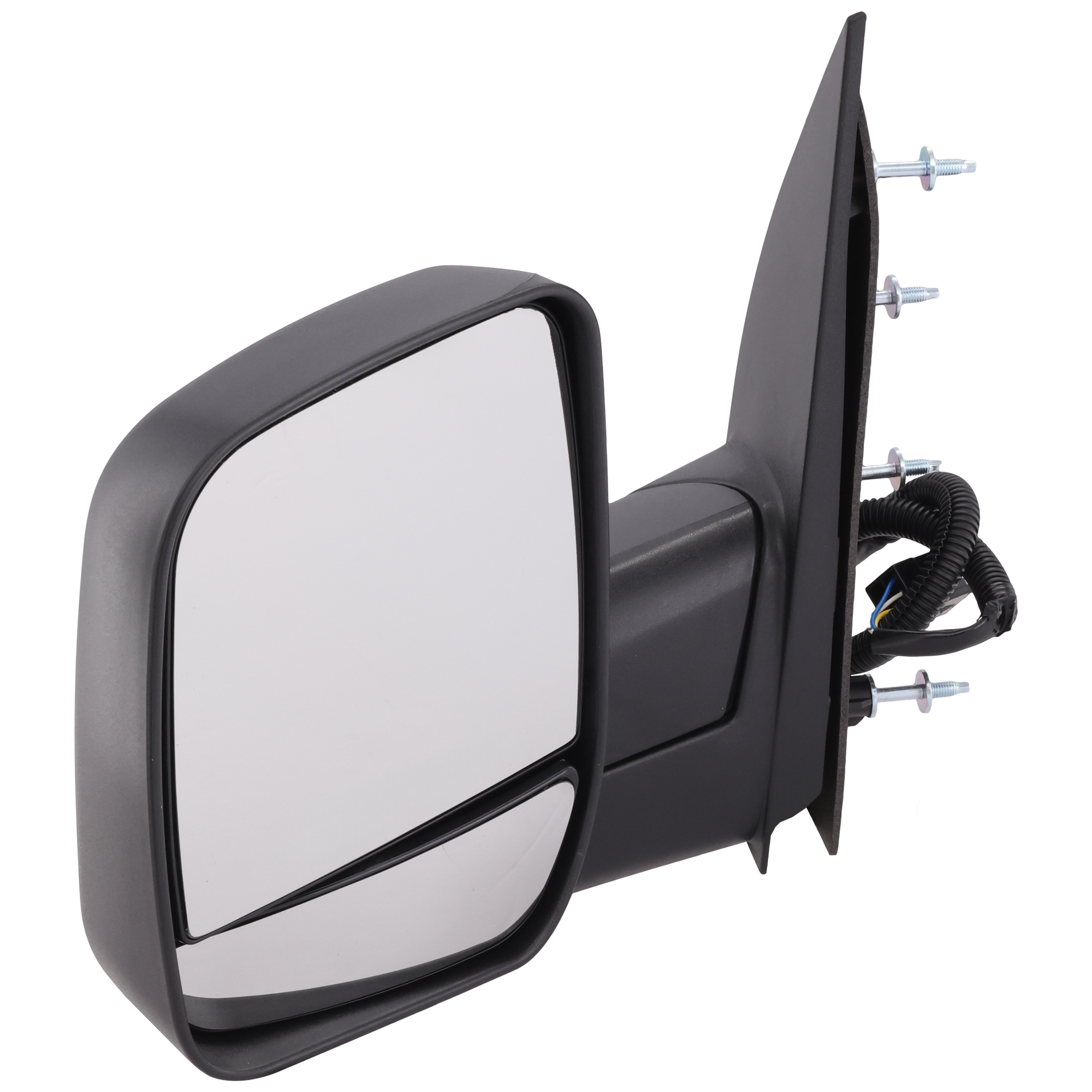 AM ECONOLINE VAN 02-08 MIRROR LH Non Towing Power Manual Folding Non Heated Textured Black No Auto dimming BSD Memory and Signal Light Dual Glass 4 Bolt Mount SKU JFD95EL Partslink FO1320276 OEM 2C2Z17683BAB