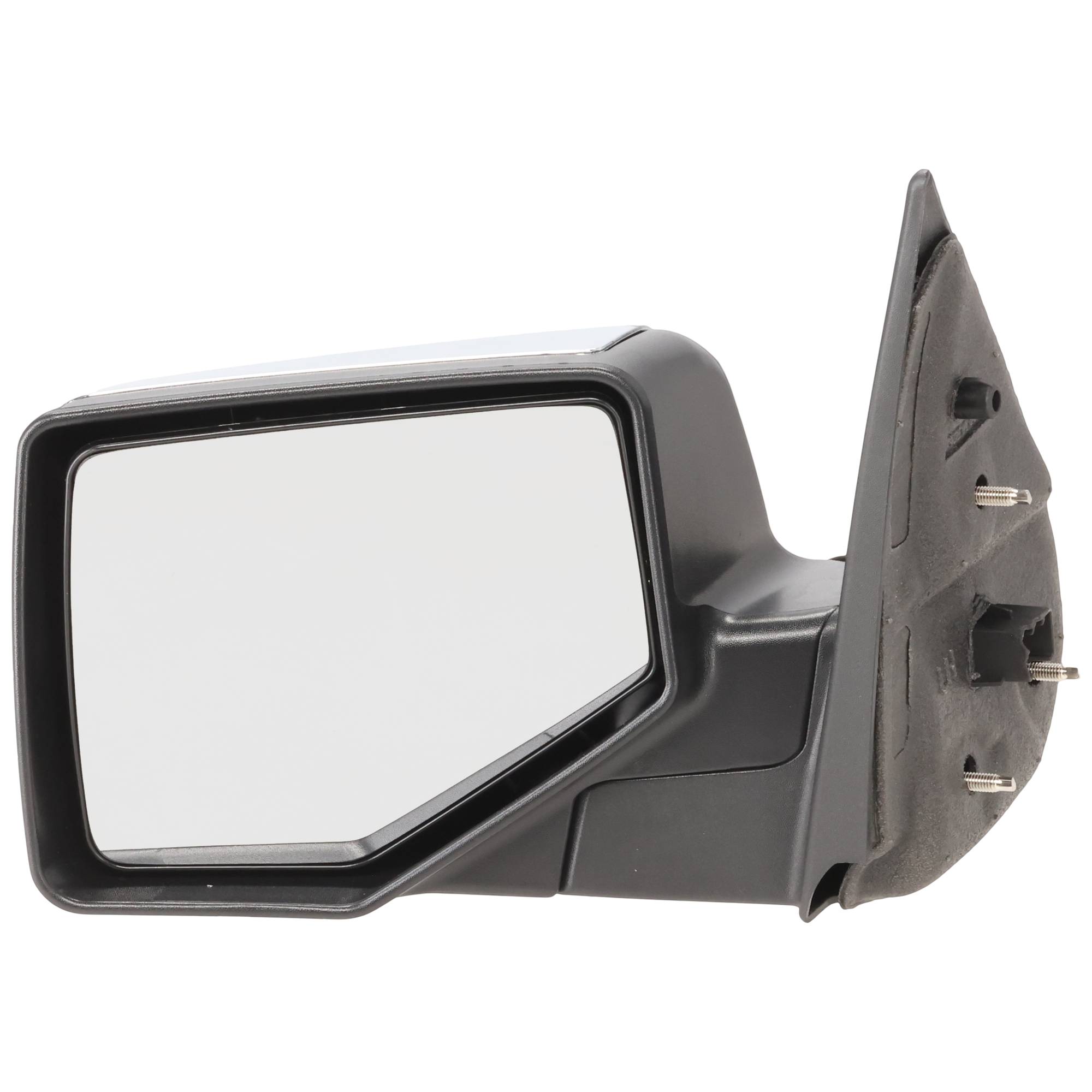 AM EXPLORER EXPLORER SPORT TRAC 06-10 MIRROR LH Manual Adjust Manual Folding Non Heated Chrome w Black Base SKU JFD98L OEM 6L2Z17683DAA PFM