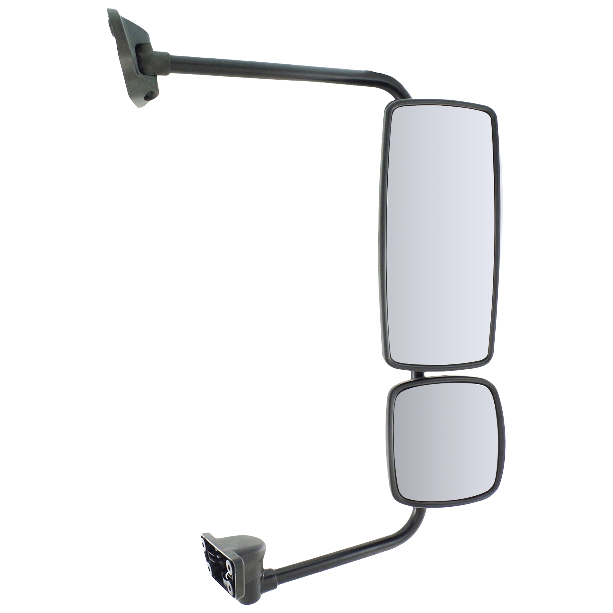 AM FREIGHTLINER COLUMBIA M2-100-106-04-16 MIRROR RH Manual Adjust Manual Folding Non Heated Paintable Wide Angle w Arm SKU JFL01R HD OEM Performance HDTruck