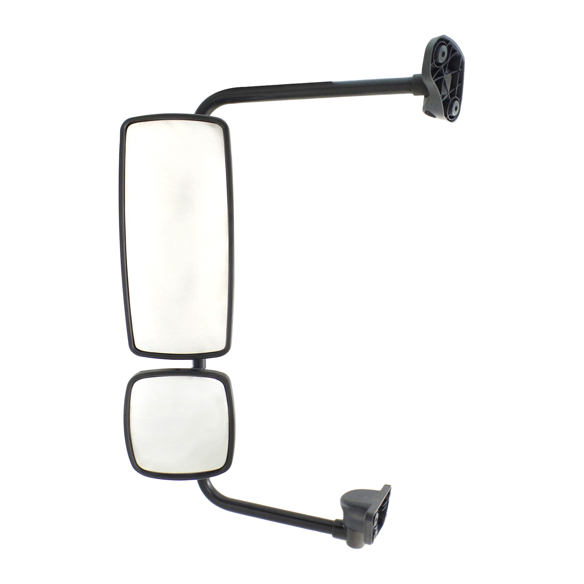 AM FREIGHTLINER COLUMBIA M2-100-106-04-16 MIRROR LH Manual Adjust Manual Folding Non Heated Chrome Wide Angle w Arm SKU JFL03CL HD OEM Performance HDTruck