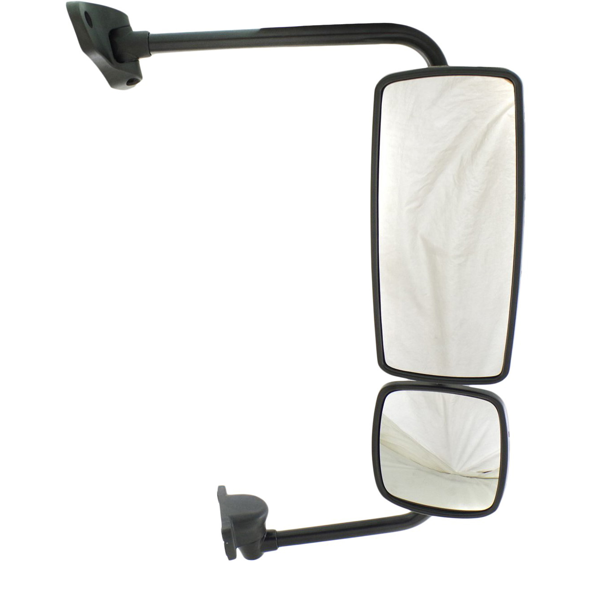 AM FREIGHTLINER COLUMBIA M2-100-106-04-16 MIRROR RH Manual Adjust Manual Folding Non Heated Chrome Wide Angle w Arm SKU JFL03CR HD OEM Performance HDTruck