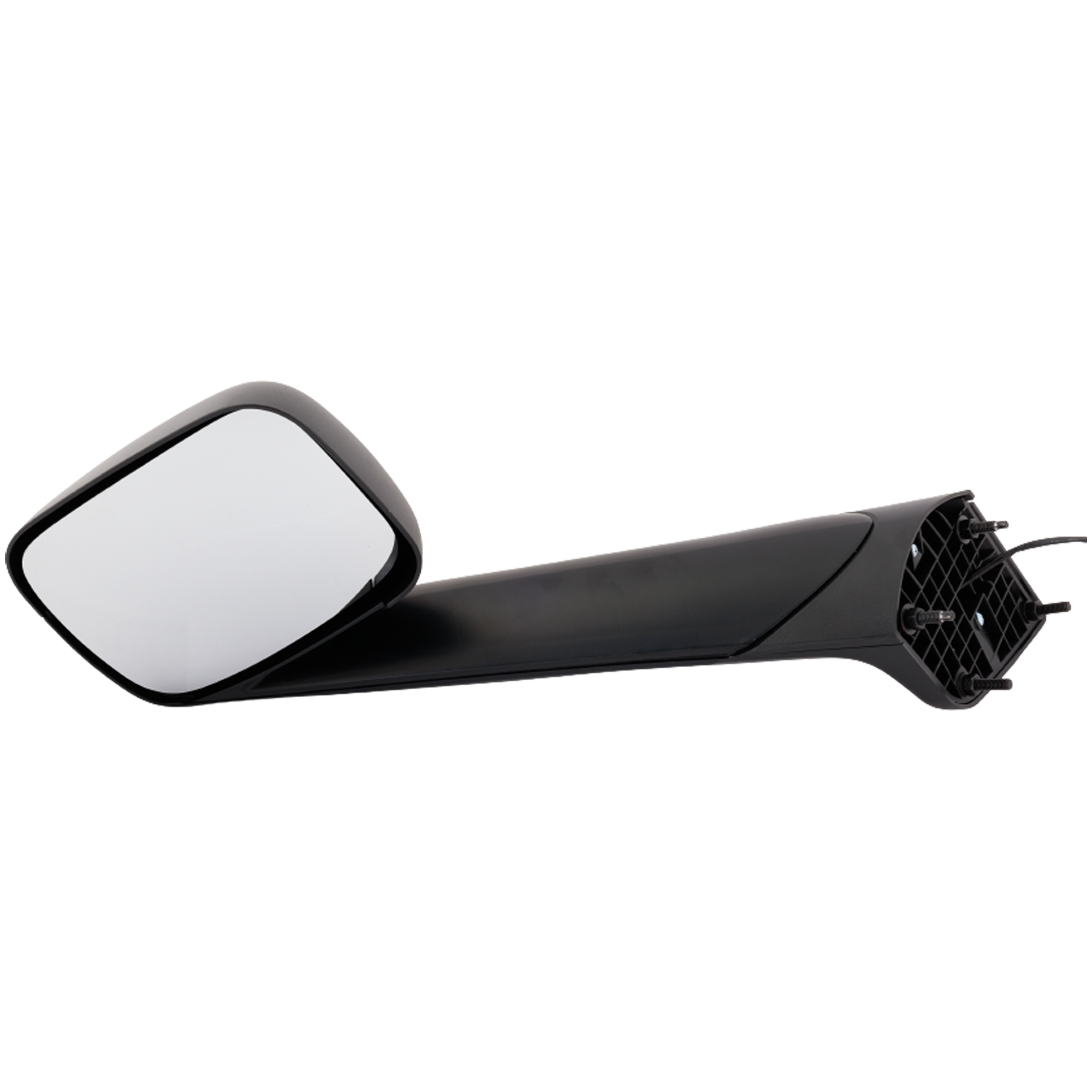 AM FREIGHTLINER CASCADIA 18-21 HOOD MIRROR LH Manual Adjust Non Folding Heated Textured SKU JFL17L HD OEM A2273566000