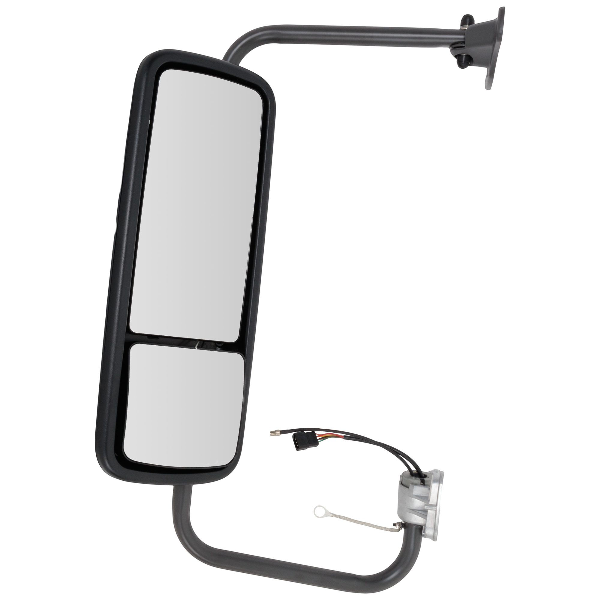 AM FREIGHTLINER COLUMBIA 02-11 MIRROR LH Power Heated Textured 1 Piece Type w CB Antenna Conn. SKU JFL38EL HD OEM A2265433002