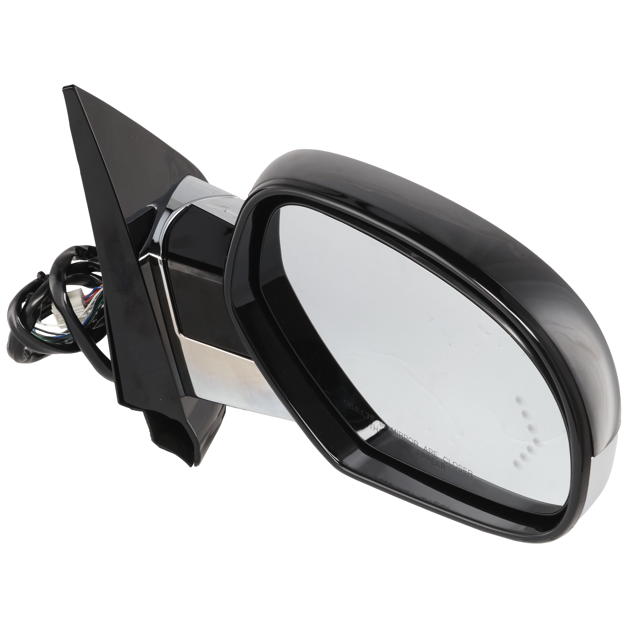 AM ESCALADE 07-14 MIRROR RH Non Towing Power Power Folding Heated Chrome Body w Paintable Cap w Signal Light and Memory No Auto dimming and BSD SKU JGM01ER S OEM 25776162