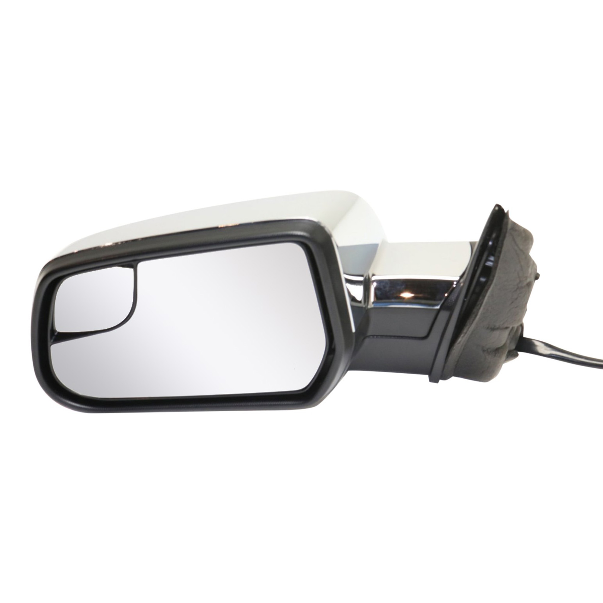 AM EQUINOX TERRAIN 10-17 MIRROR LH Power Heated Manual Folding Chrome w Blind Spot Glass and Memory No Auto dimming and Signal Light SKU JGM104EL Partslink GM1320456 OEM 22818267