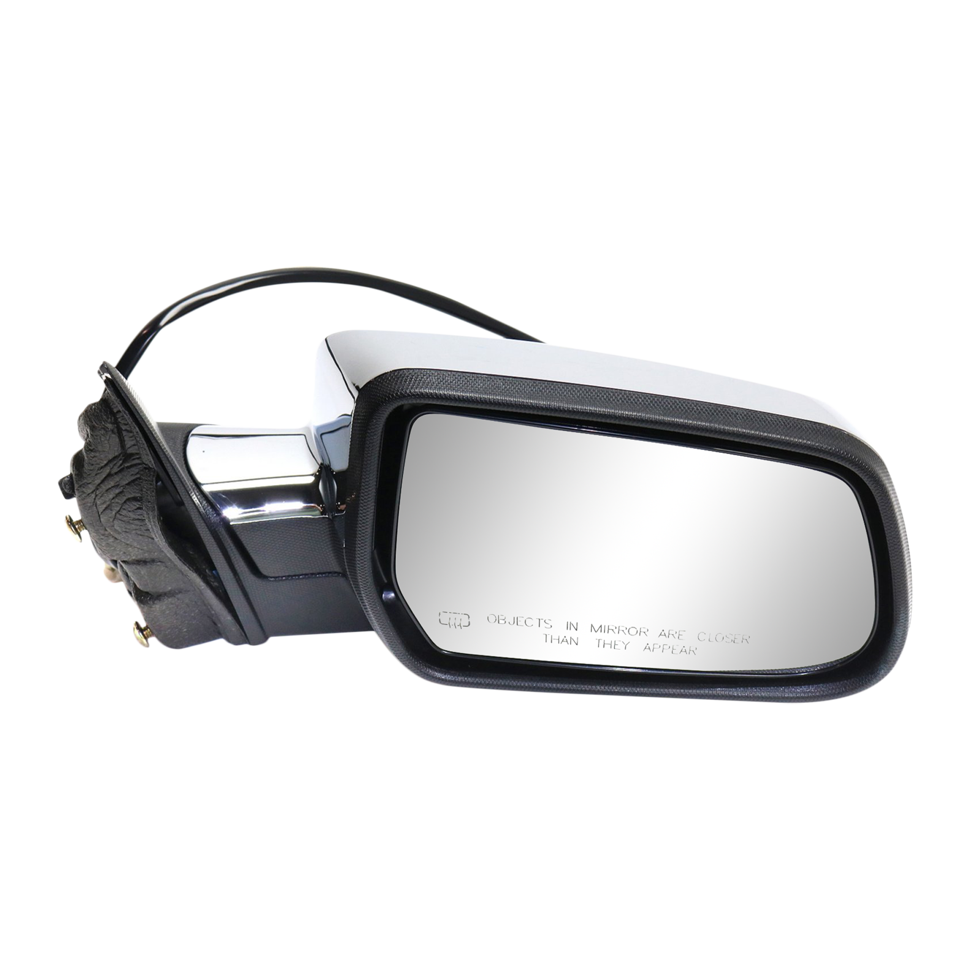 AM EQUINOX TERRAIN 15-17 MIRROR RH Power Manual Folding Heated Chrome No Auto dimming BSD Memory and Signal Light Equinox LT Model SKU JGM110CR Partslink GM1321476 OEM 23467321