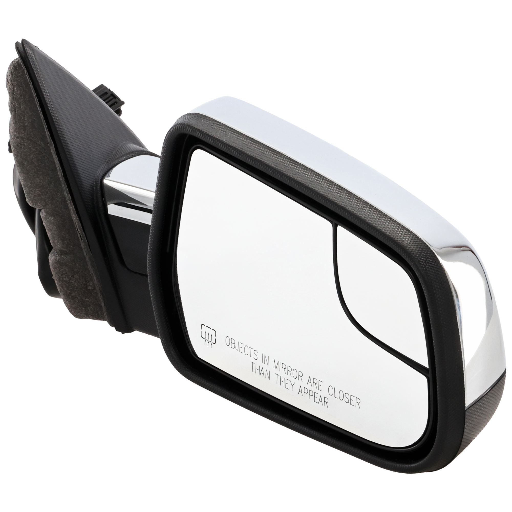 AM EQUINOX TERRAIN 10-17 MIRROR RH Power Manual Folding Heated Chrome No Auto dimming BSD Memory and Signal Light SKU JGM113CR OEM 23153004 PFM 22818268 PFM 2346
