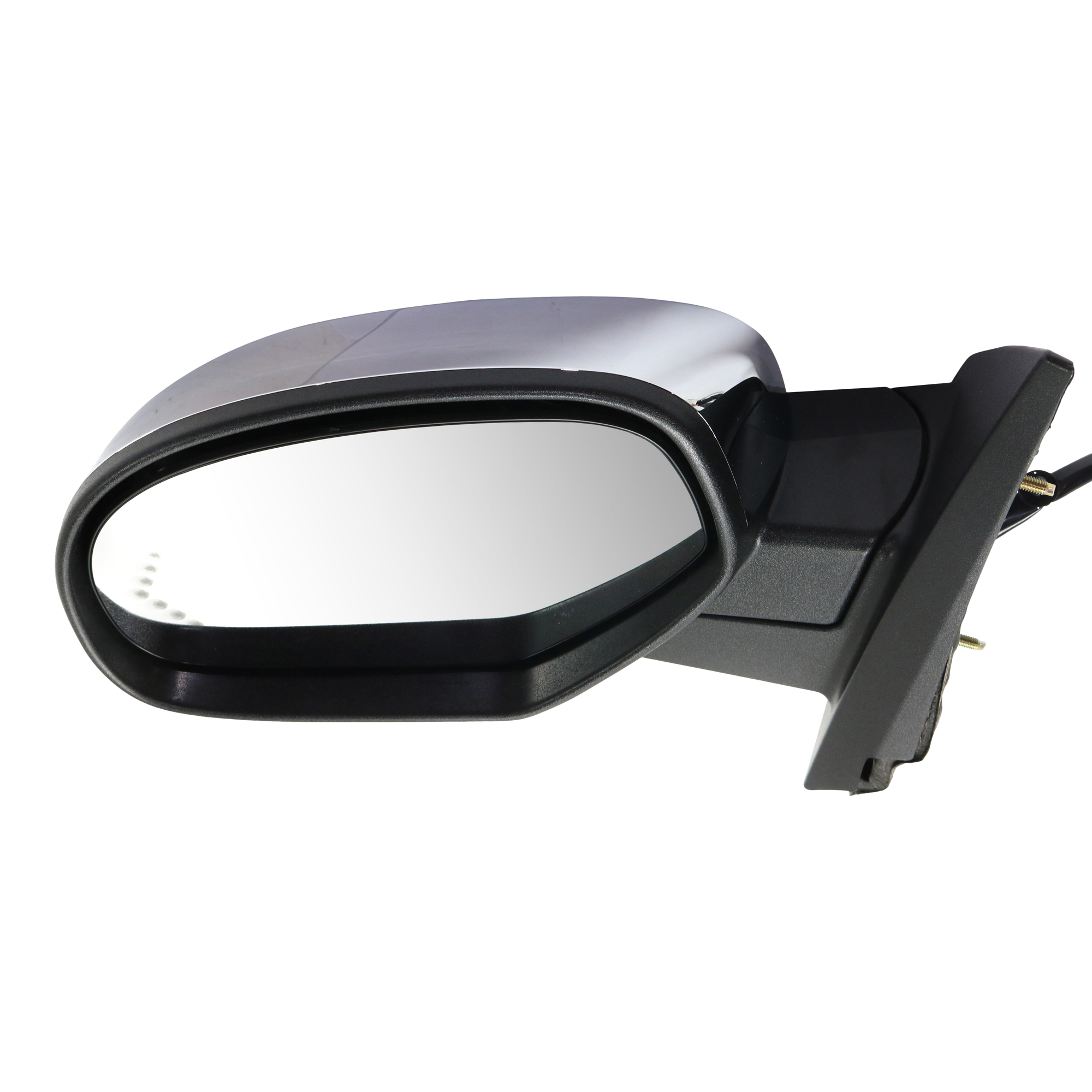 AM SILVERADO 07-13 SUBURBAN 07-14 MIRROR LH Non Towing Power Power Folding Heated Chrome w Memory Puddle Light and Signal Light SKU JGM130CL S OEM 25831236 PFM