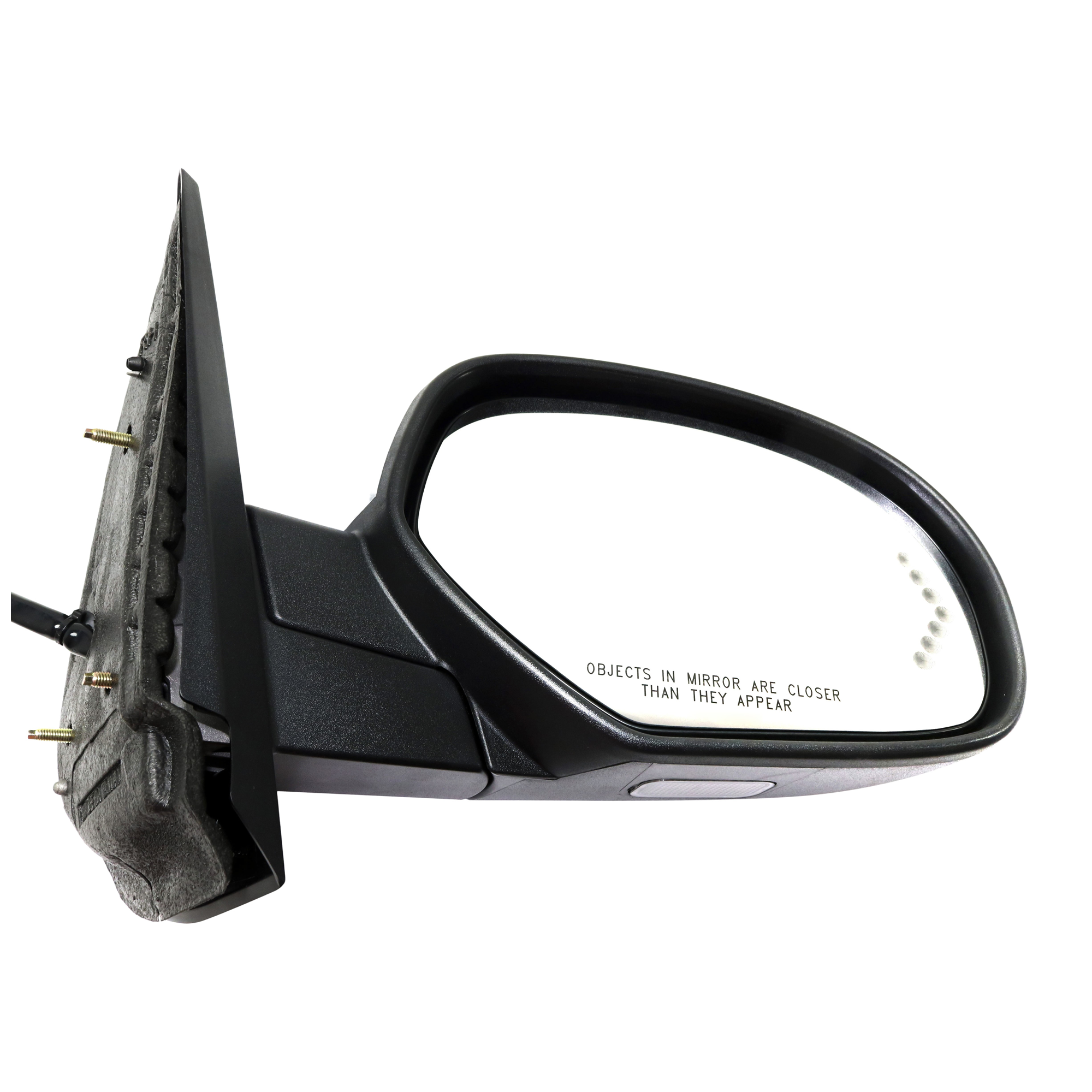 AM SILVERADO 07-13 SUBURBAN 07-14 MIRROR RH Non Towing Power Power Folding Heated Chrome w Memory Puddle Light and Signal Light SKU JGM130CR S OEM 25779849 PFM