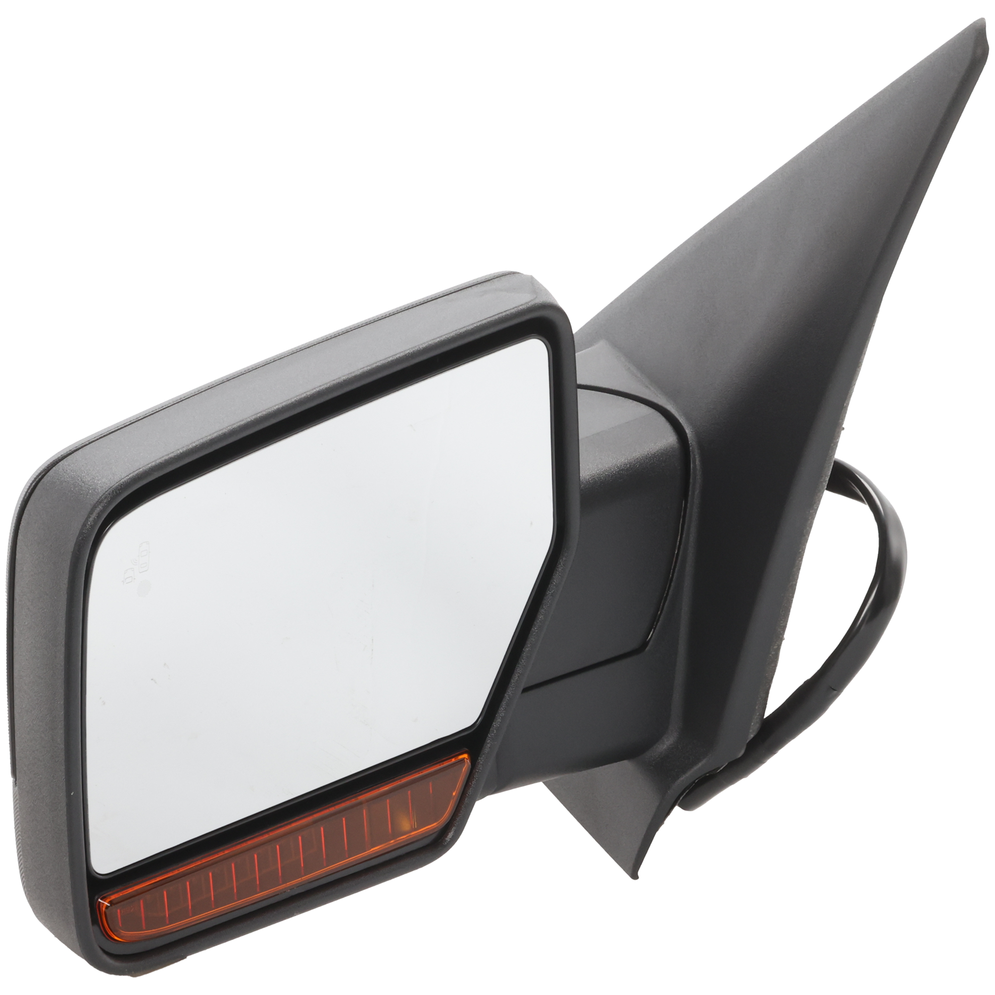 AM EXPEDITION 15-17 MIRROR LH Non Towing Power Power Folding Heated Textured w Auto Dimming BSD in Glass In housing Signal Light and Memory SKU JGM201EL S Partslink FO1320505 OEM FL1Z17683AA