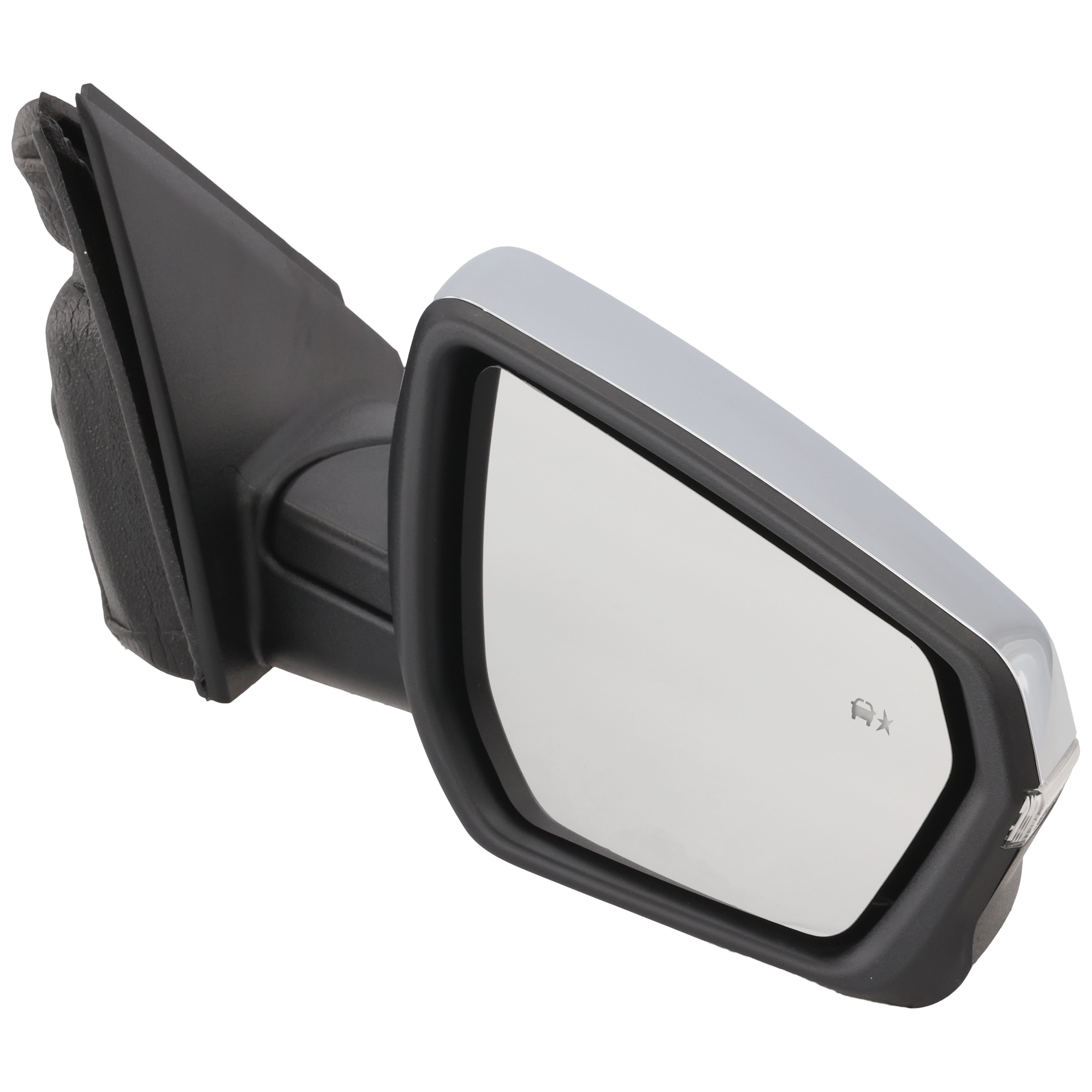 AM TERRAIN EQUINOX 18-23 MIRROR RH Power Manual Folding Heated Chrome w BSD and Signal Light Terrain Denali Model SKU JGM208CR Partslink GM1321595 OEM 84225387-23406420