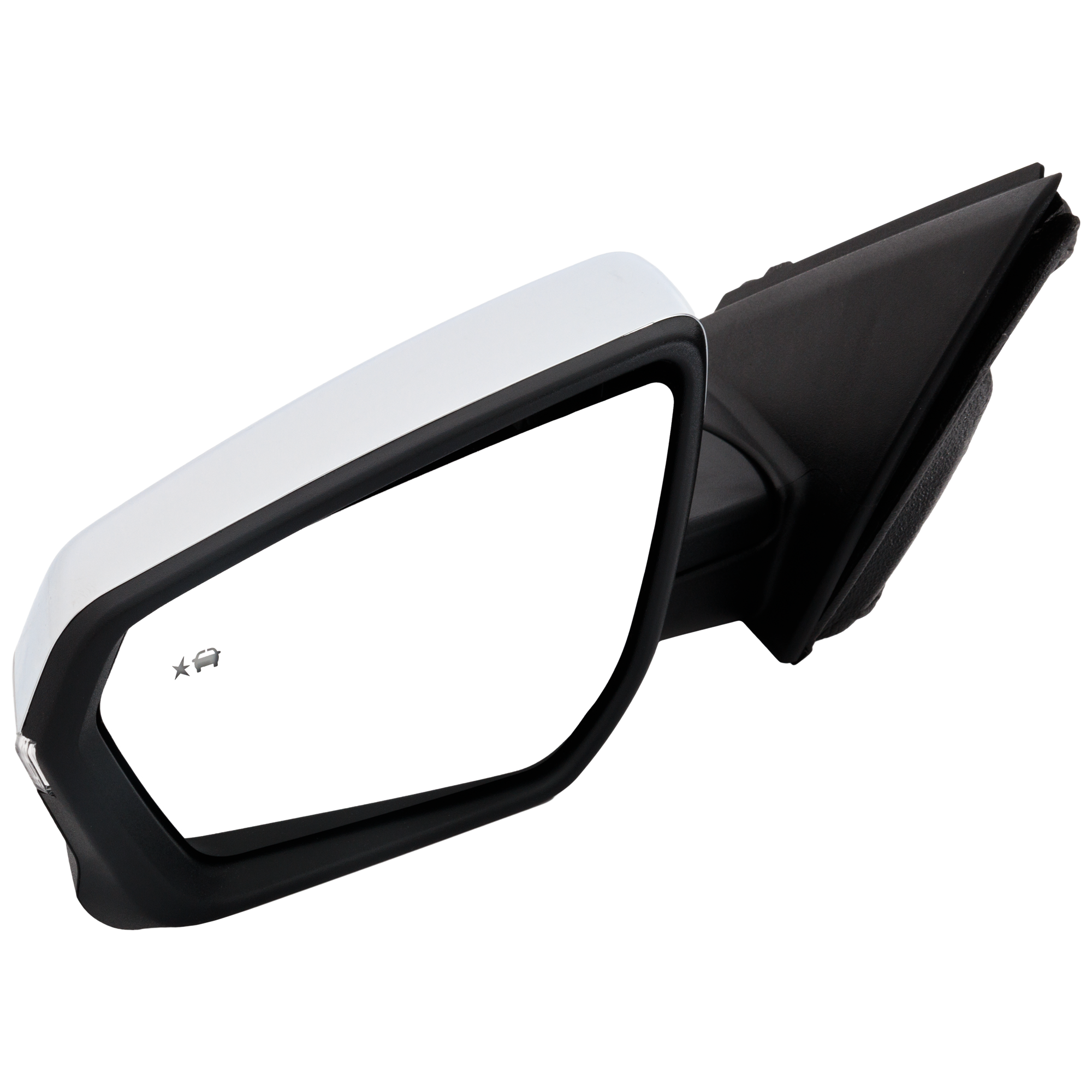 AM TERRAIN 18-22 EQUINOX 19-22 MIRROR LH Power Manual Folding Heated Chrome w BSG Memory and Signal Light No Auto dimming and Puddle Light HD Surround Vision SKU JGM213EL S Partslink GM1320618 OEM 84404677 PFM