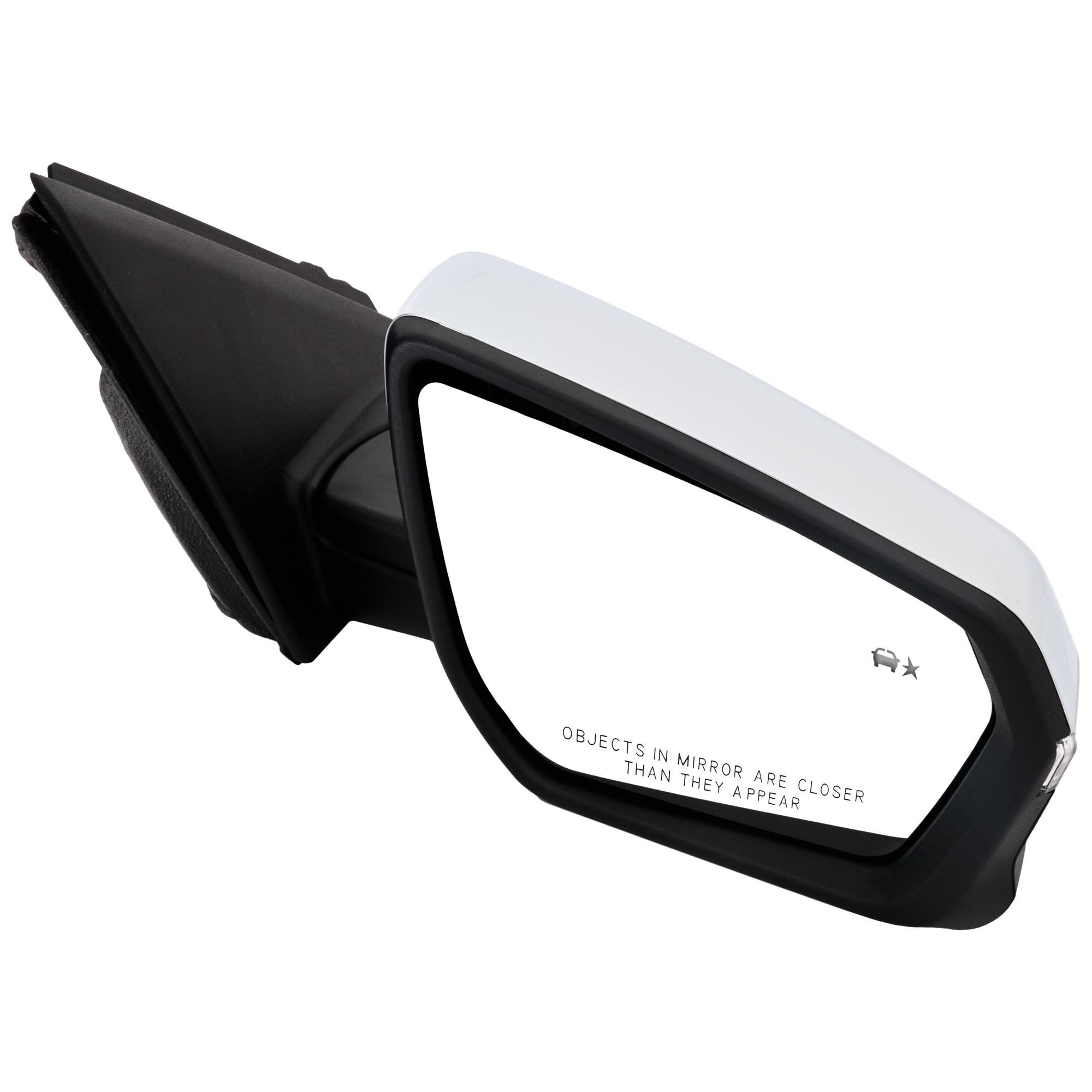 AM TERRAIN 18-24 EQUINOX 19-24 MIRROR RH Power Manual Folding Heated Chrome w BSG Memory and Signal Light No Auto dimming and Puddle Light HD Surround Vision SKU JGM213ER S Partslink GM1321618 OEM 84604250
