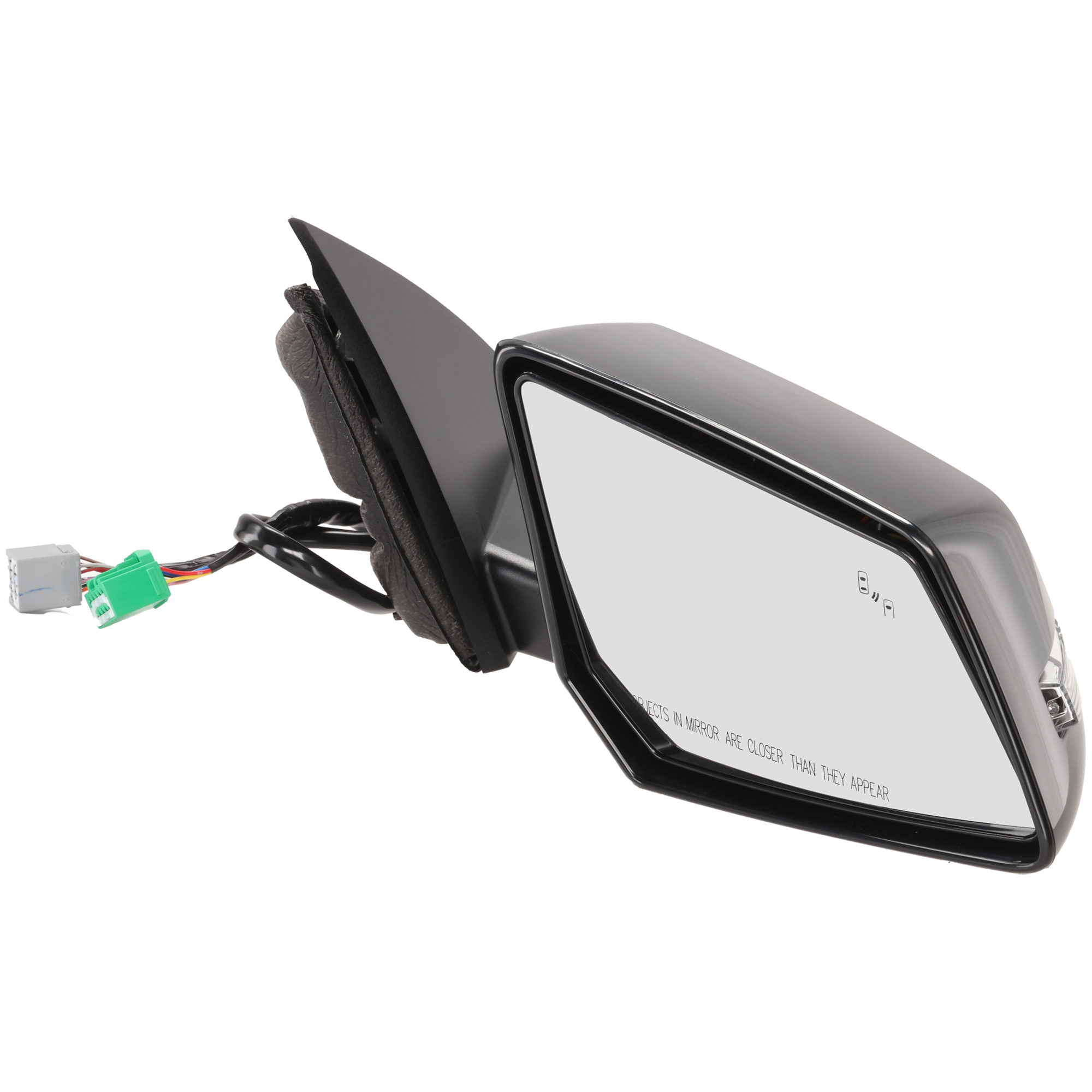 AM ACADIA 13-16 TRAVERSE 13-17 MIRROR RH Power Power Folding Heated Paintable w BSD in Glass In housing Signal Light and Memory No Auto dimming SKU JGM218ER S Partslink GM1321592 OEM 84216800